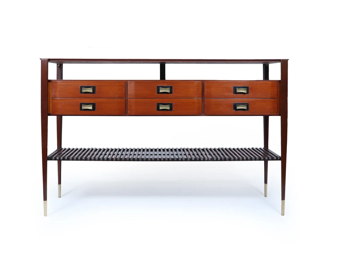 Mid-Century Italian Console Table by Vittorio Dassi c 1950
