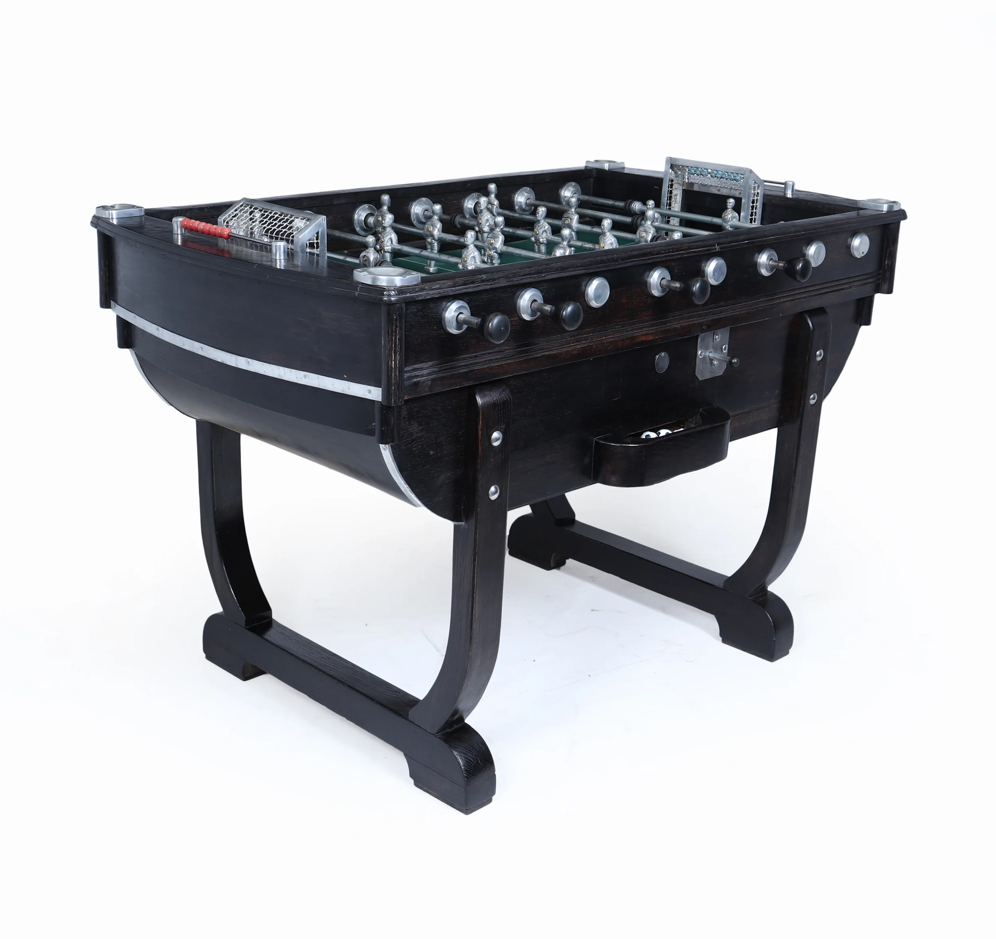 French Oak Coin-Operated Table Football (Baby Foot) Table, c.1929