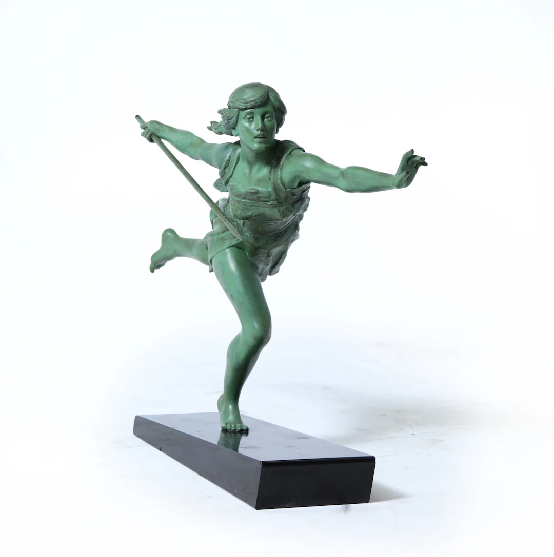 Art Deco Sculpture ‘The Huntress’ by Emile Carlier Circa 1925