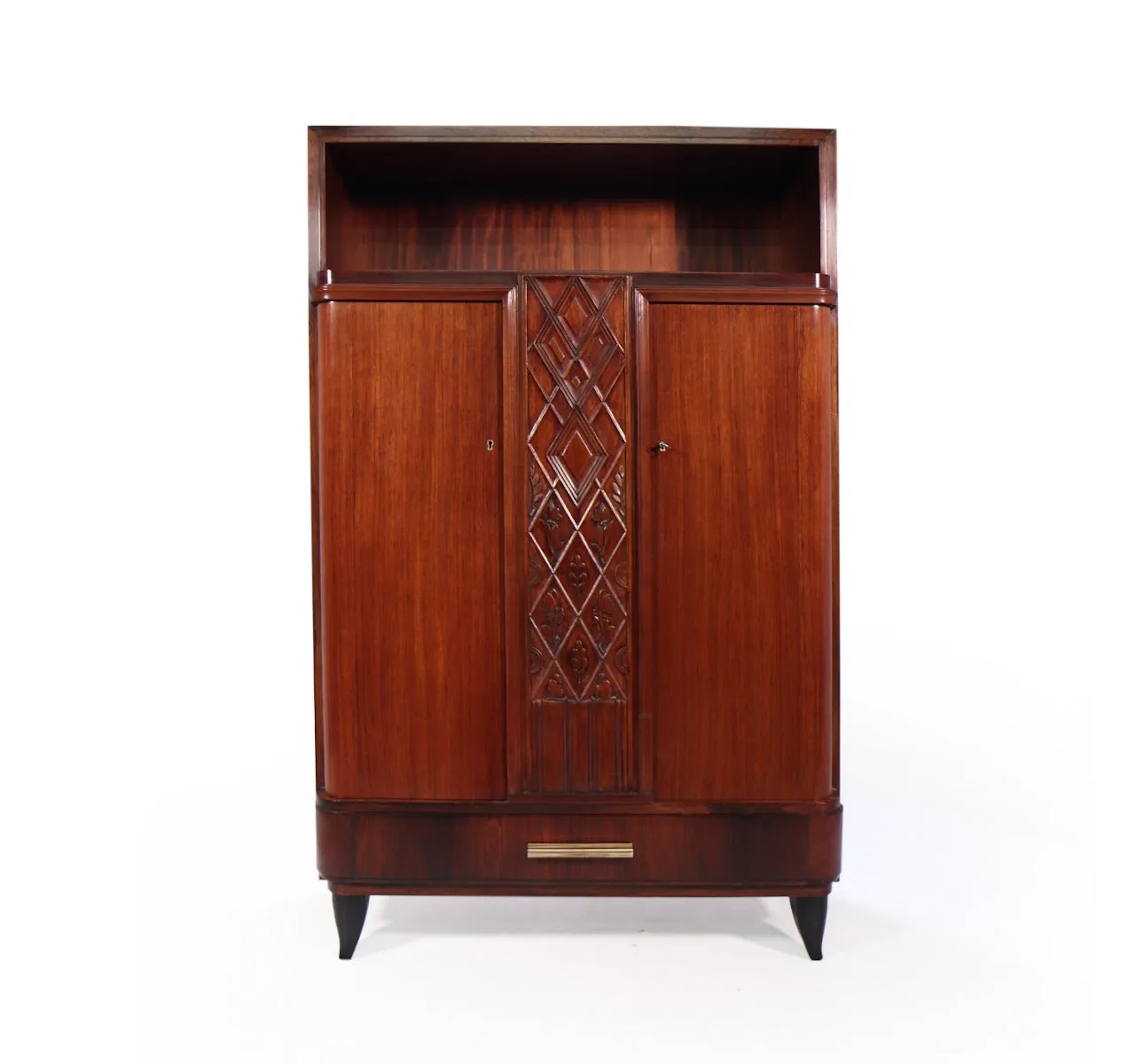 French Art Deco Rosewood Cabinet