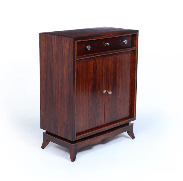 French Art Deco Rosewood Cocktail Cabinet