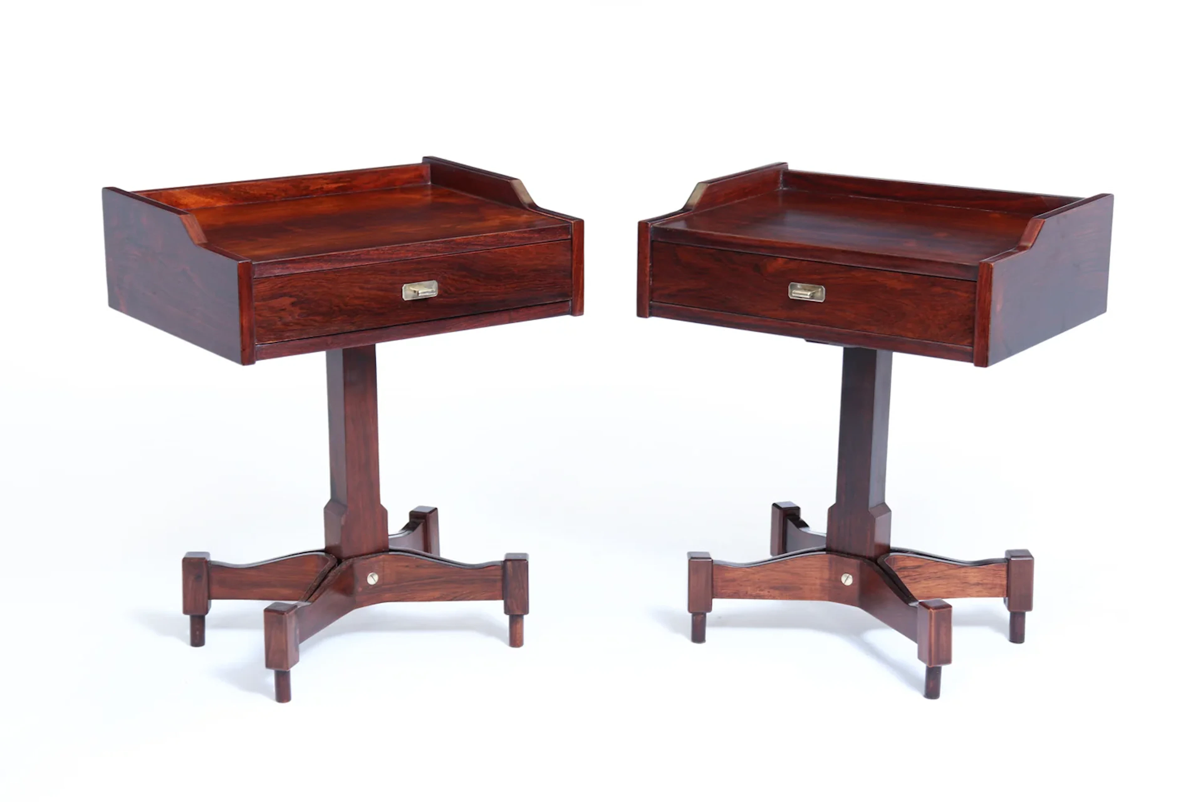 Pair of Mid Century Italian Bedside Tables by Sormani