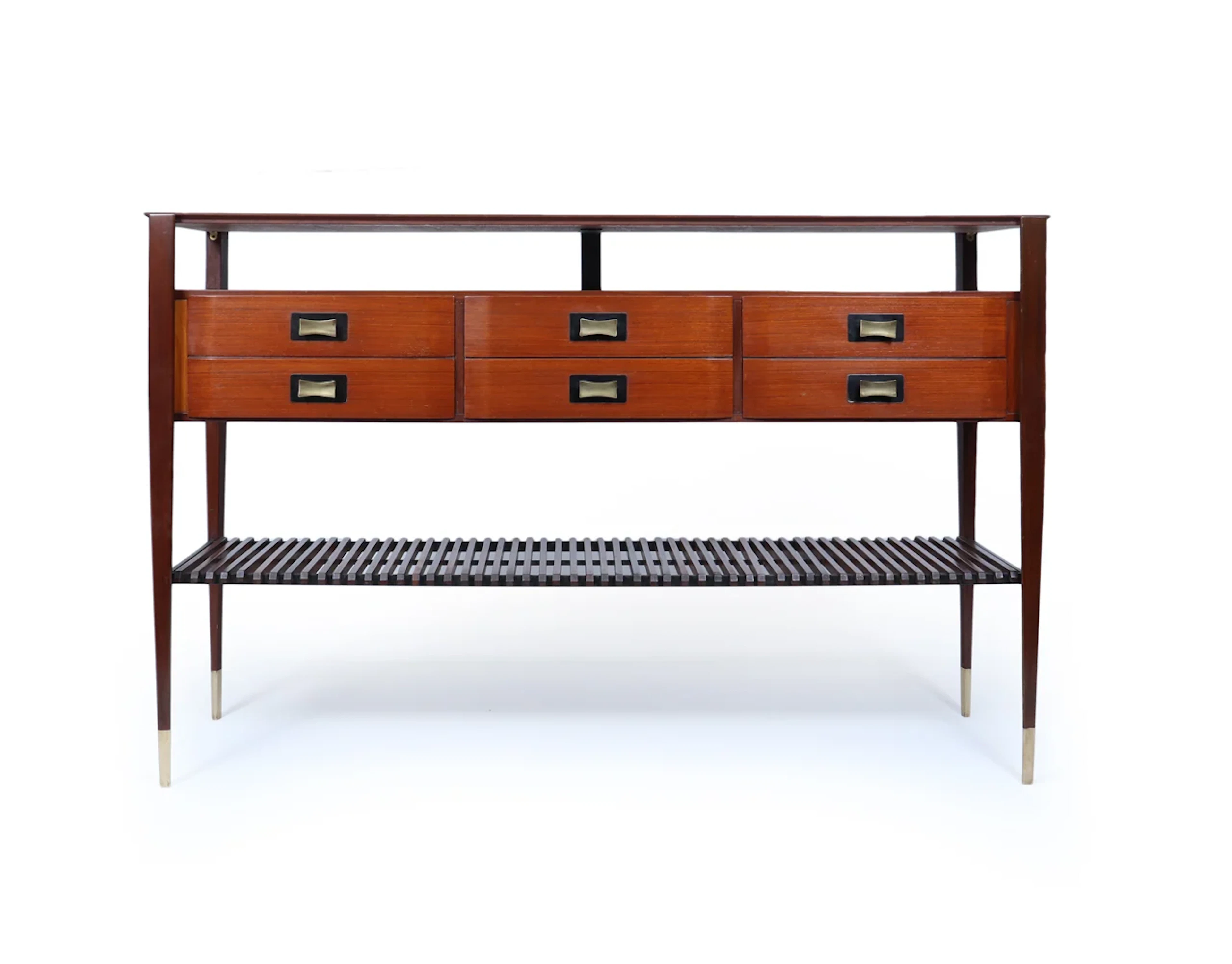 Mid-Century Italian Console Table by Vittorio Dassi c 1950