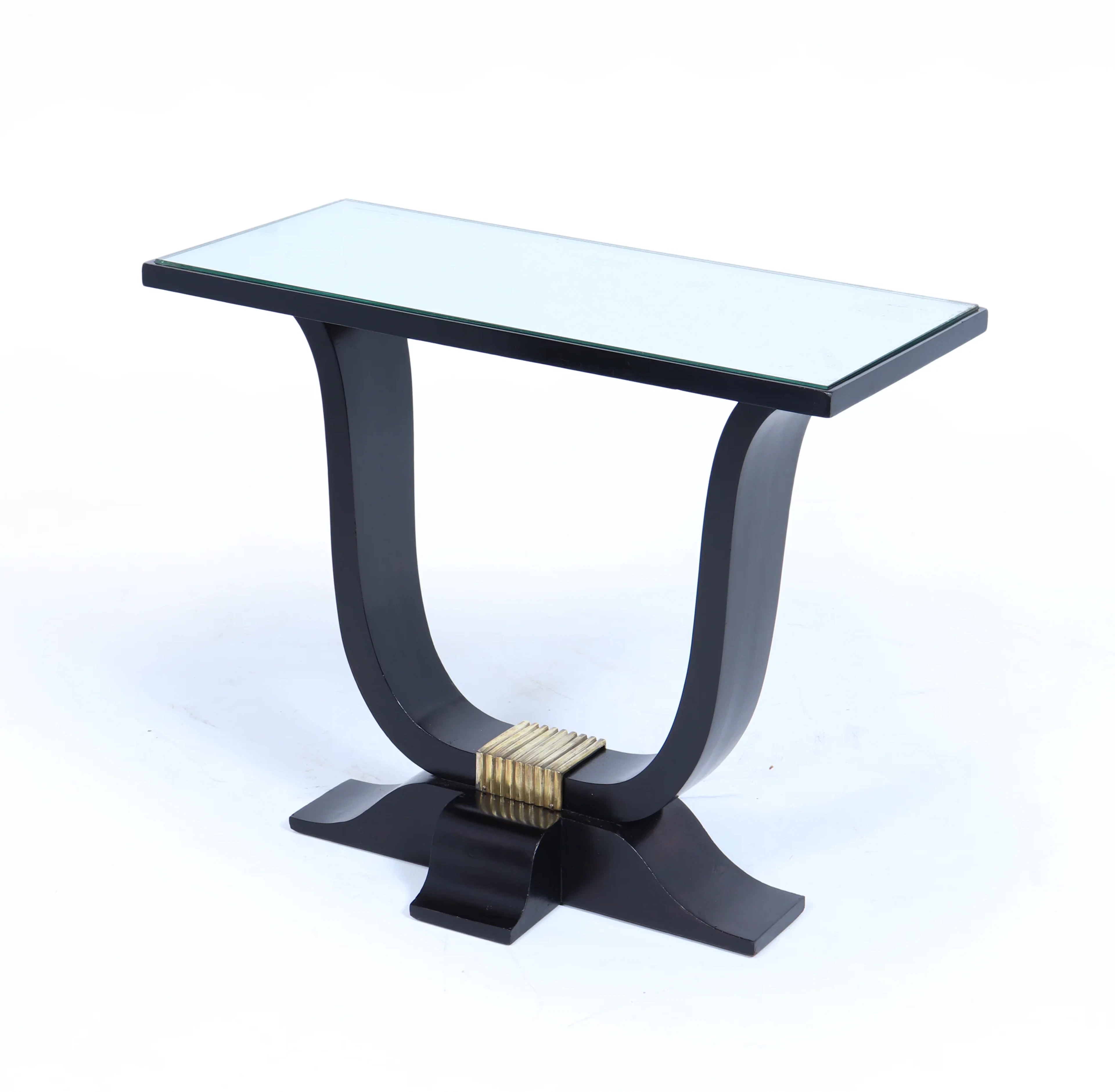 French Art Deco Ebonised Console Table