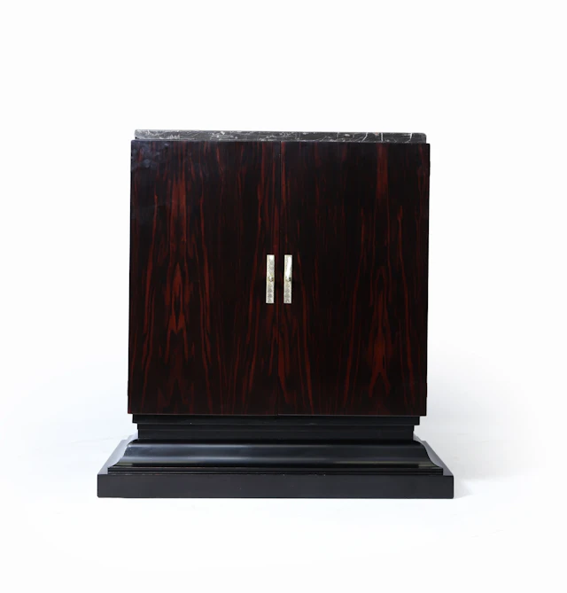 French Art Deco Macassar Ebony Cabinet