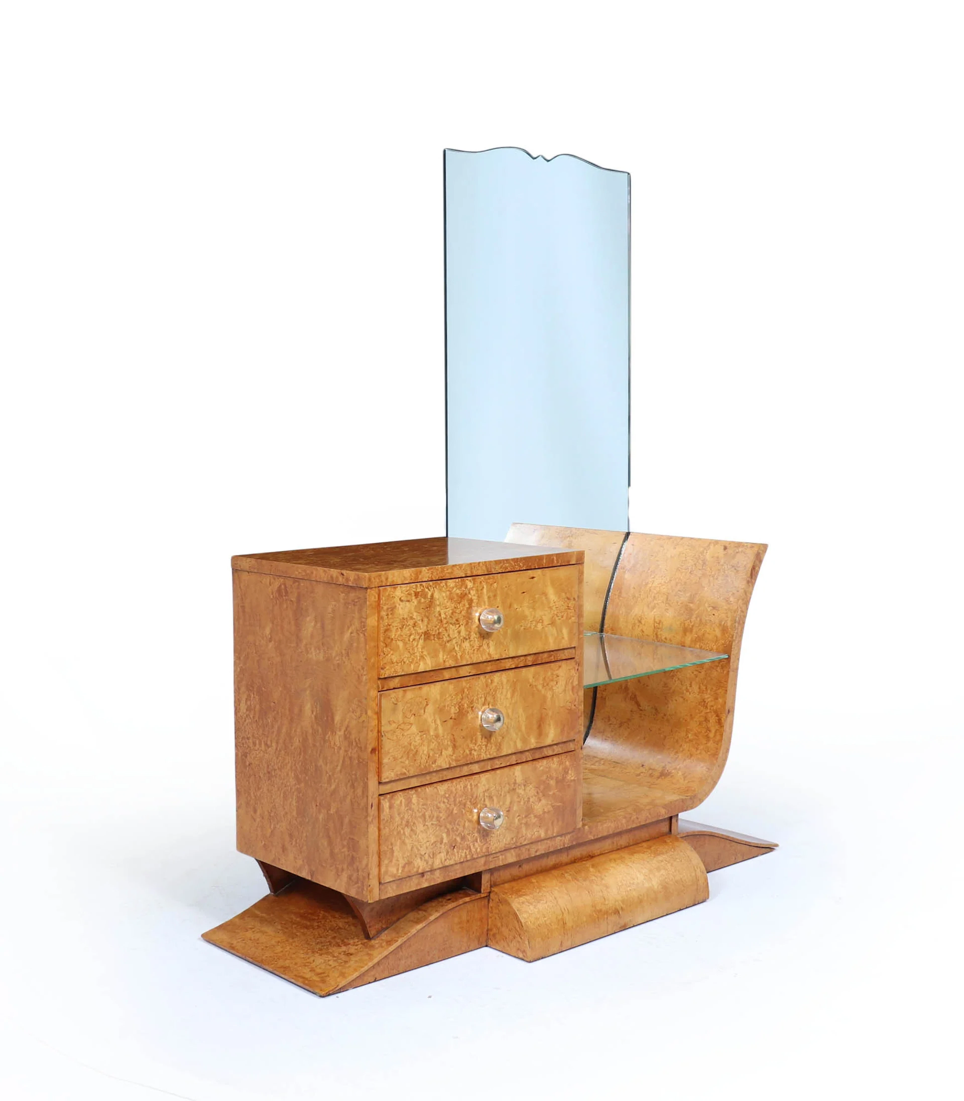 Art Deco Burr Maple Dressing Table