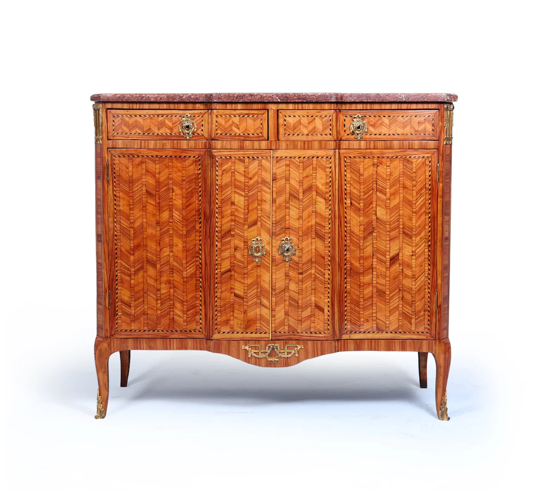 Fine Louis XVI Tulipwood Marquetry Cabinet Late 18th Century
