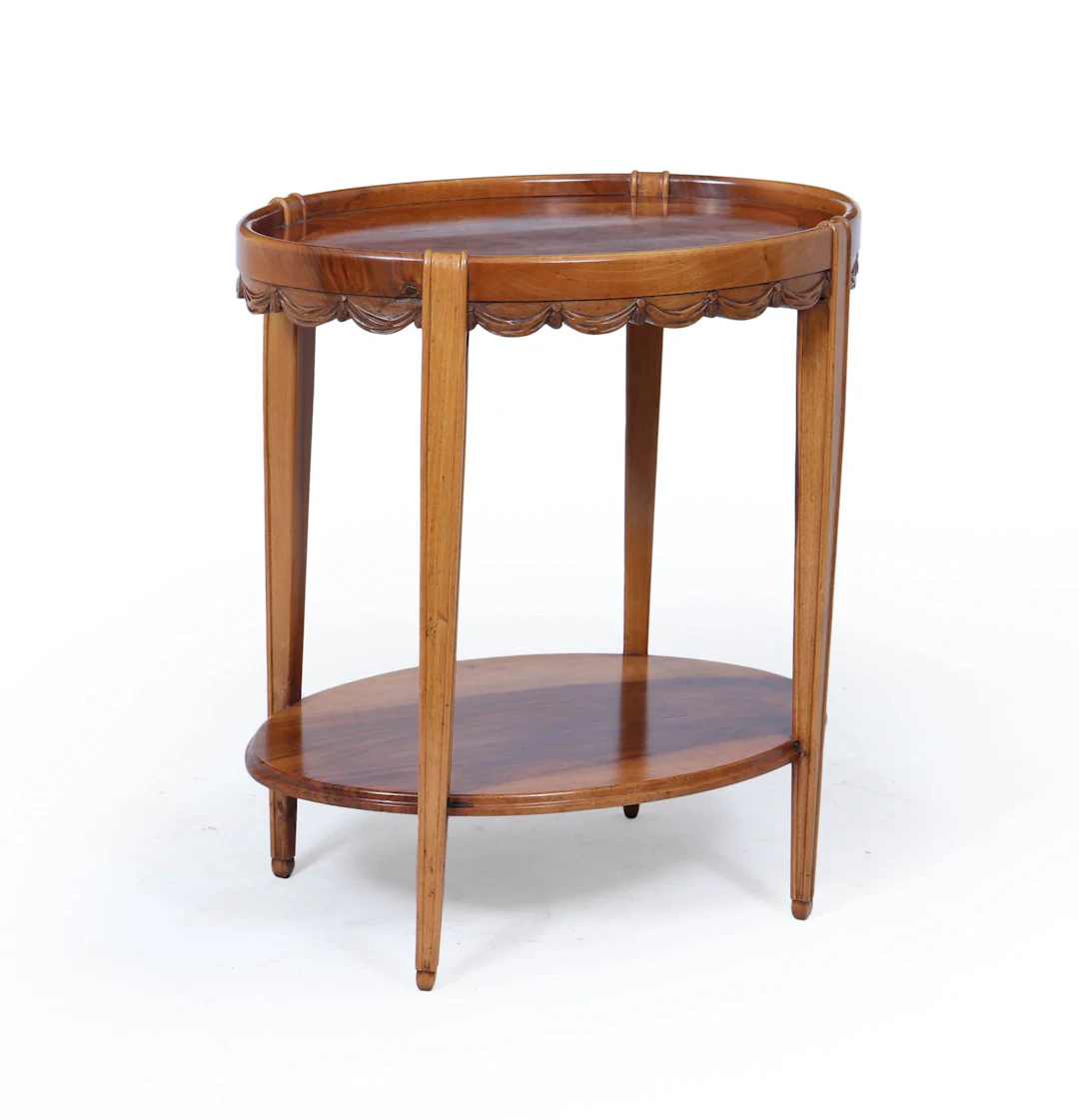 French Art Deco Walnut Side Table Circa 1925