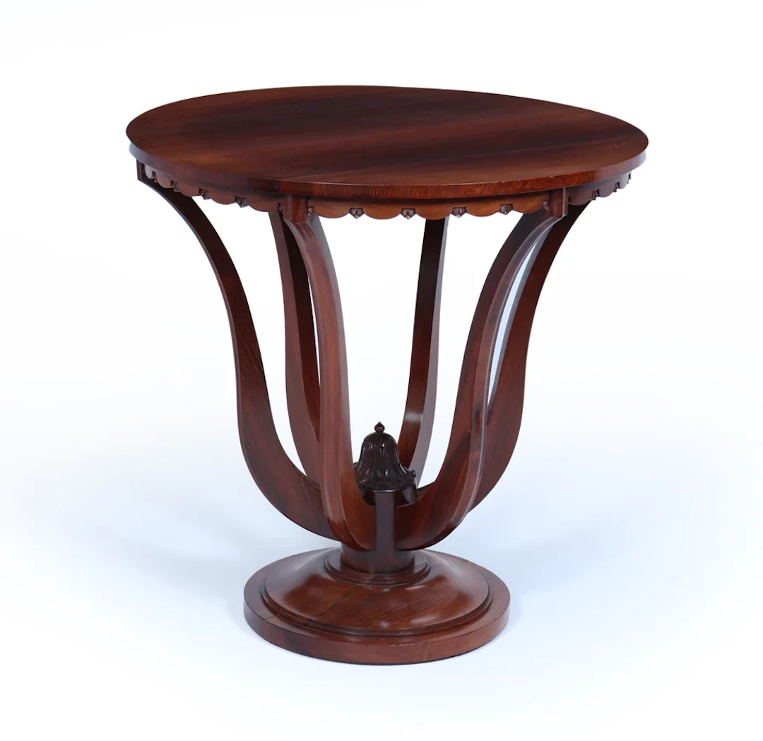 Art Deco Centre Table with Carved Detail