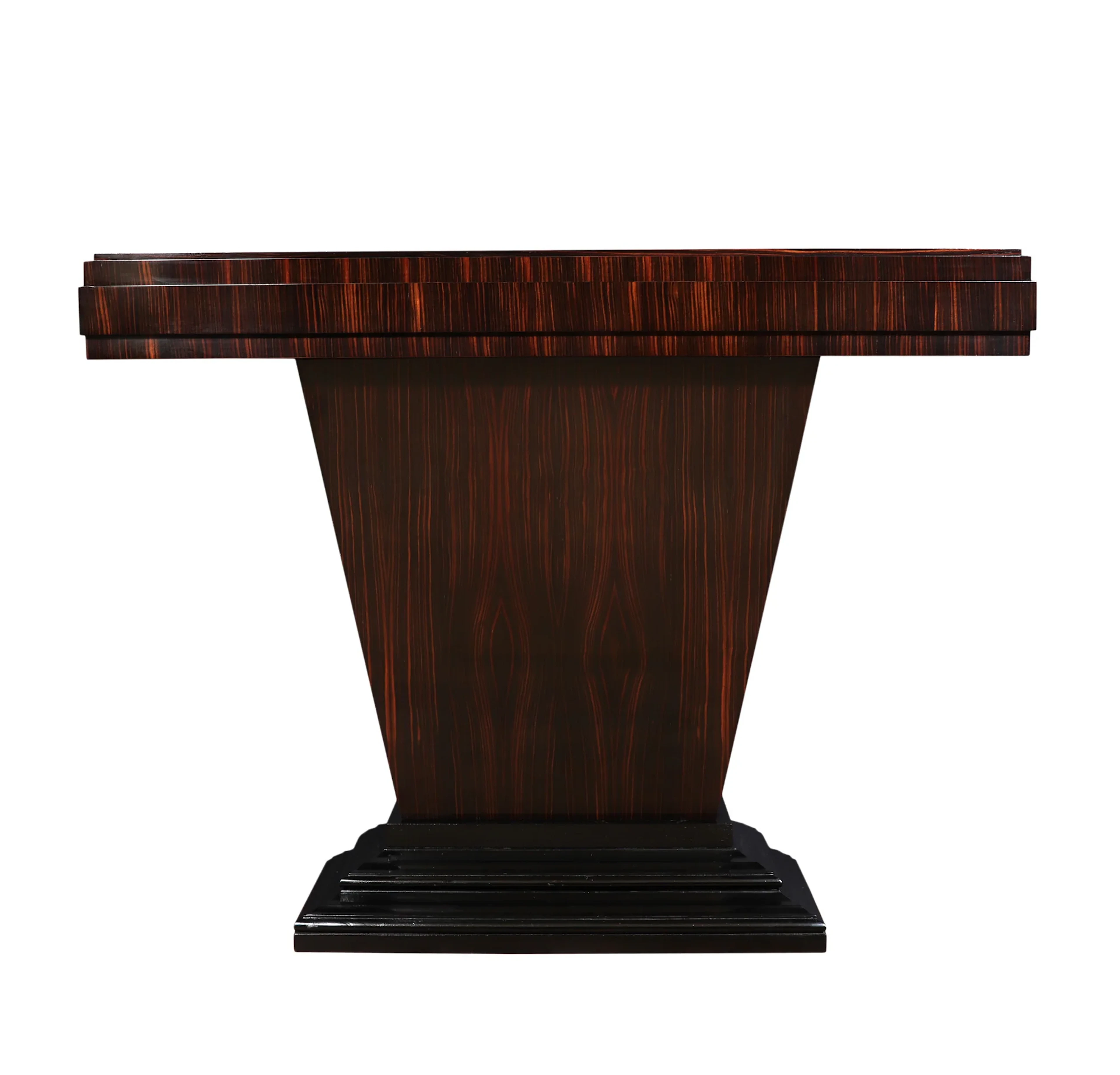 Art Deco Console Table in Macassar Ebony by Thomas London