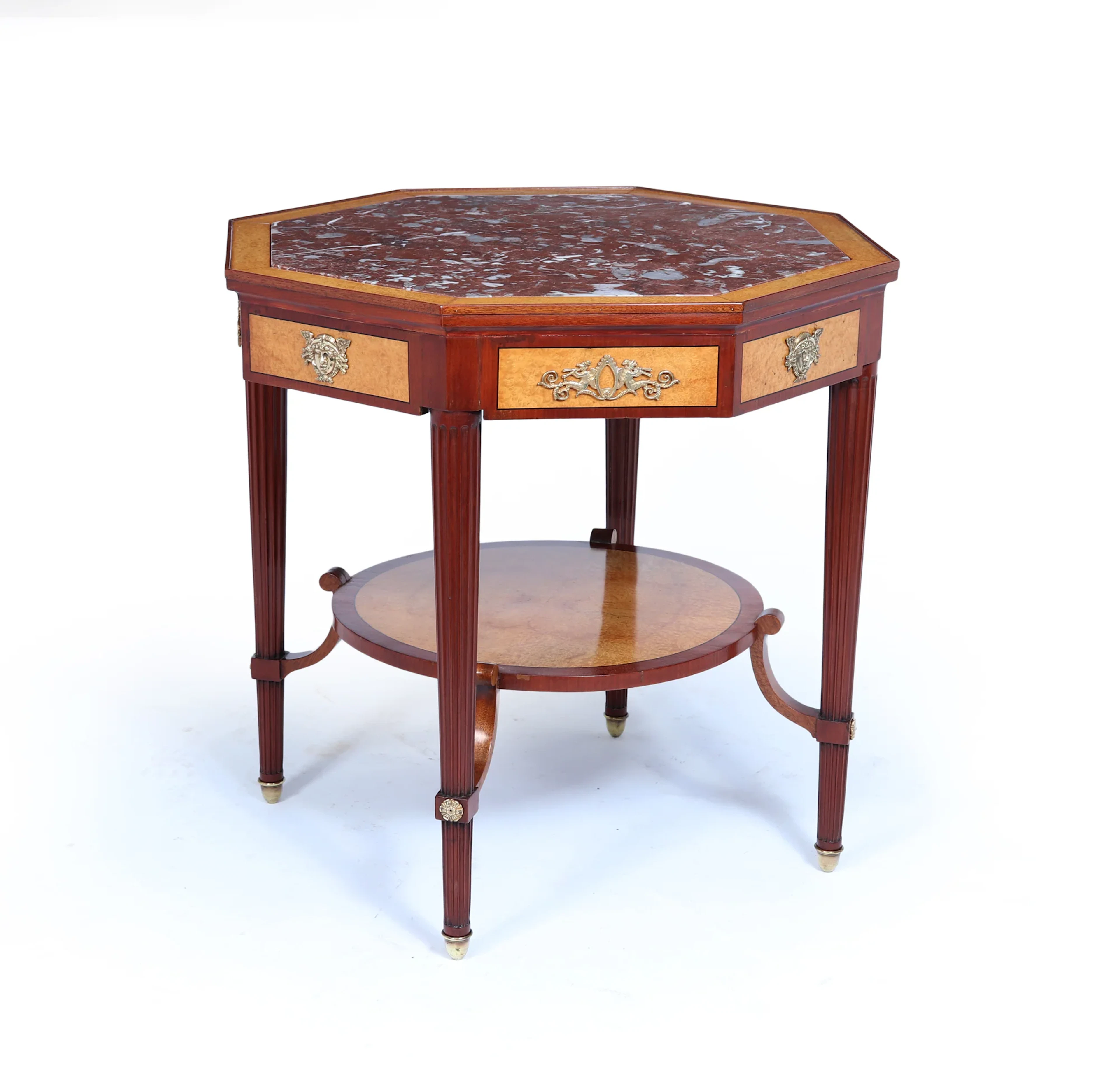 French Louis XVI Style Octagonal Occasional Table, circa 1890