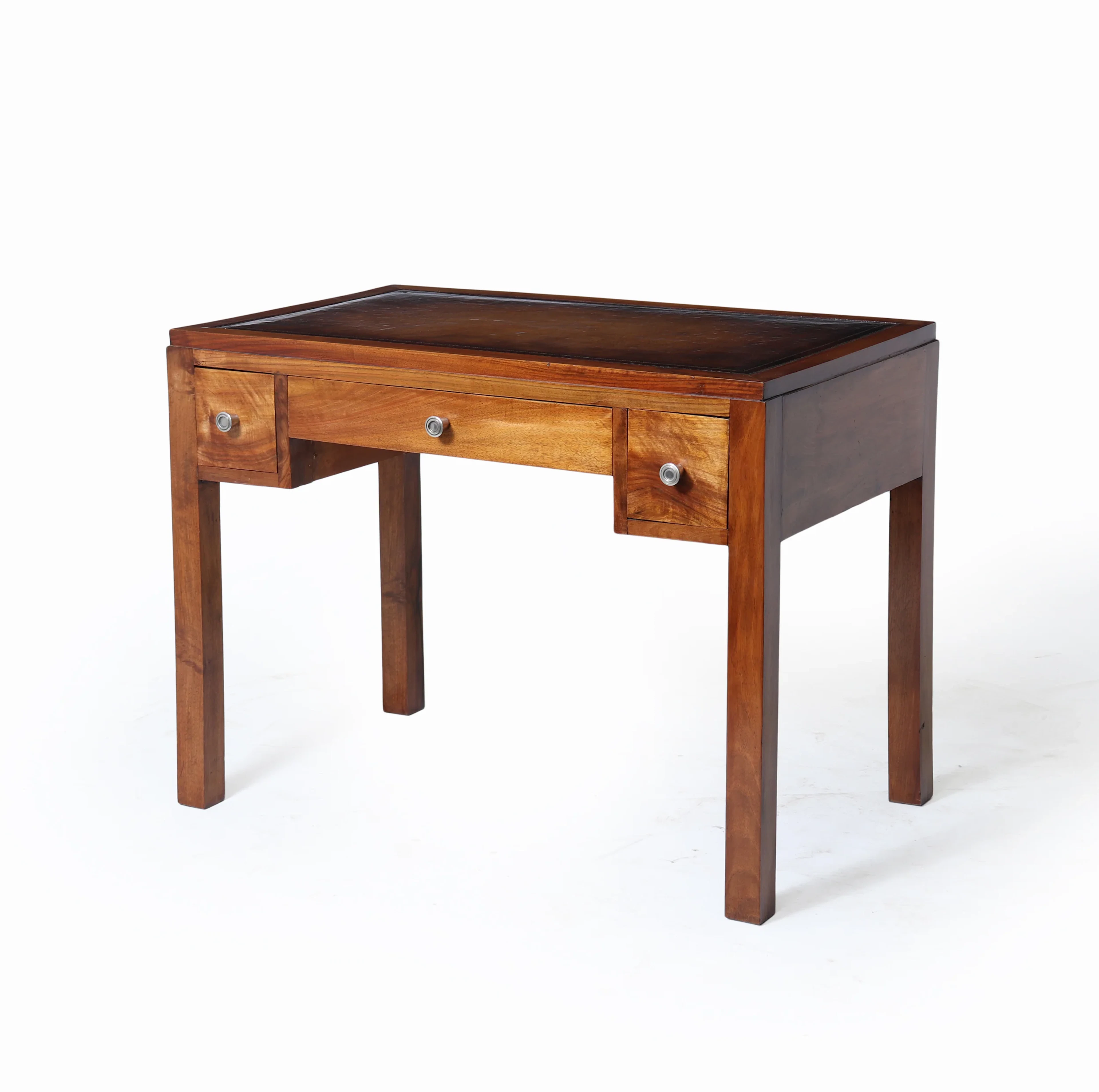 French Art Deco Solid Walnut Writing Desk – Circa 1930