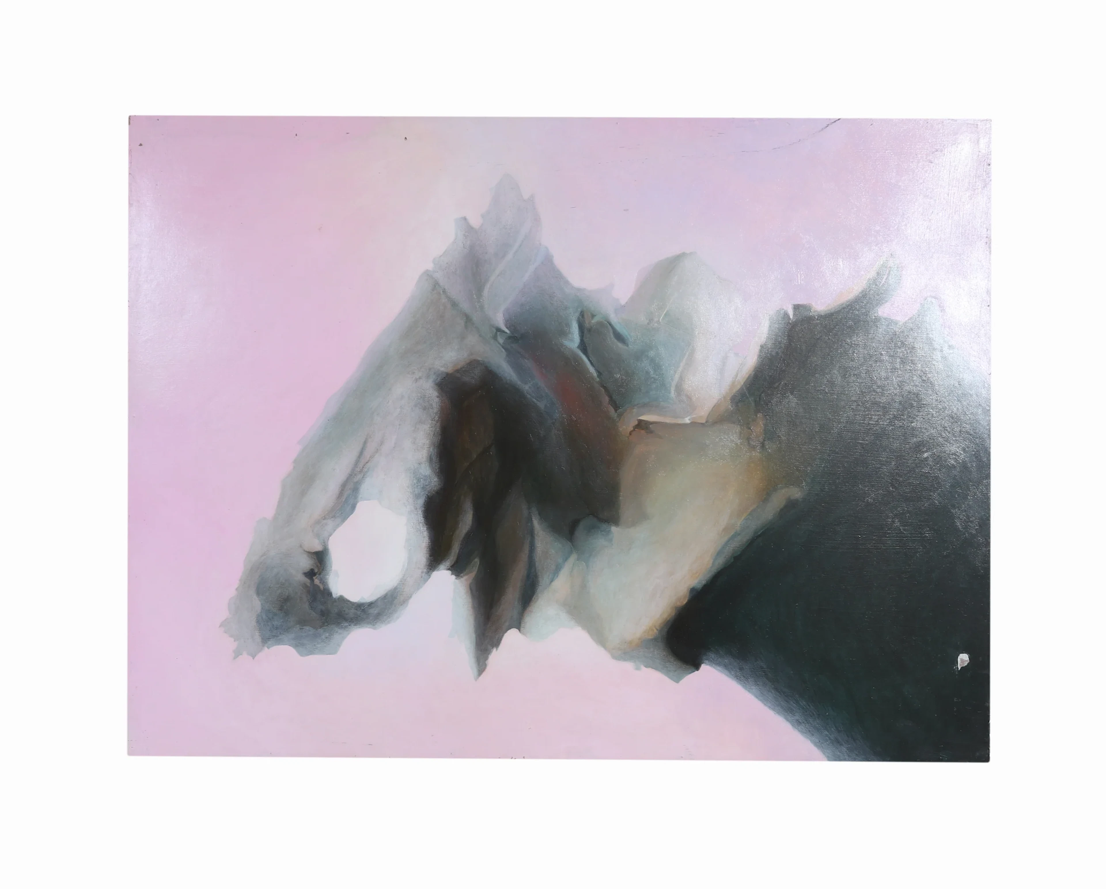 Large Abstract Oil on Board Attributed to J. Dupain c.1960