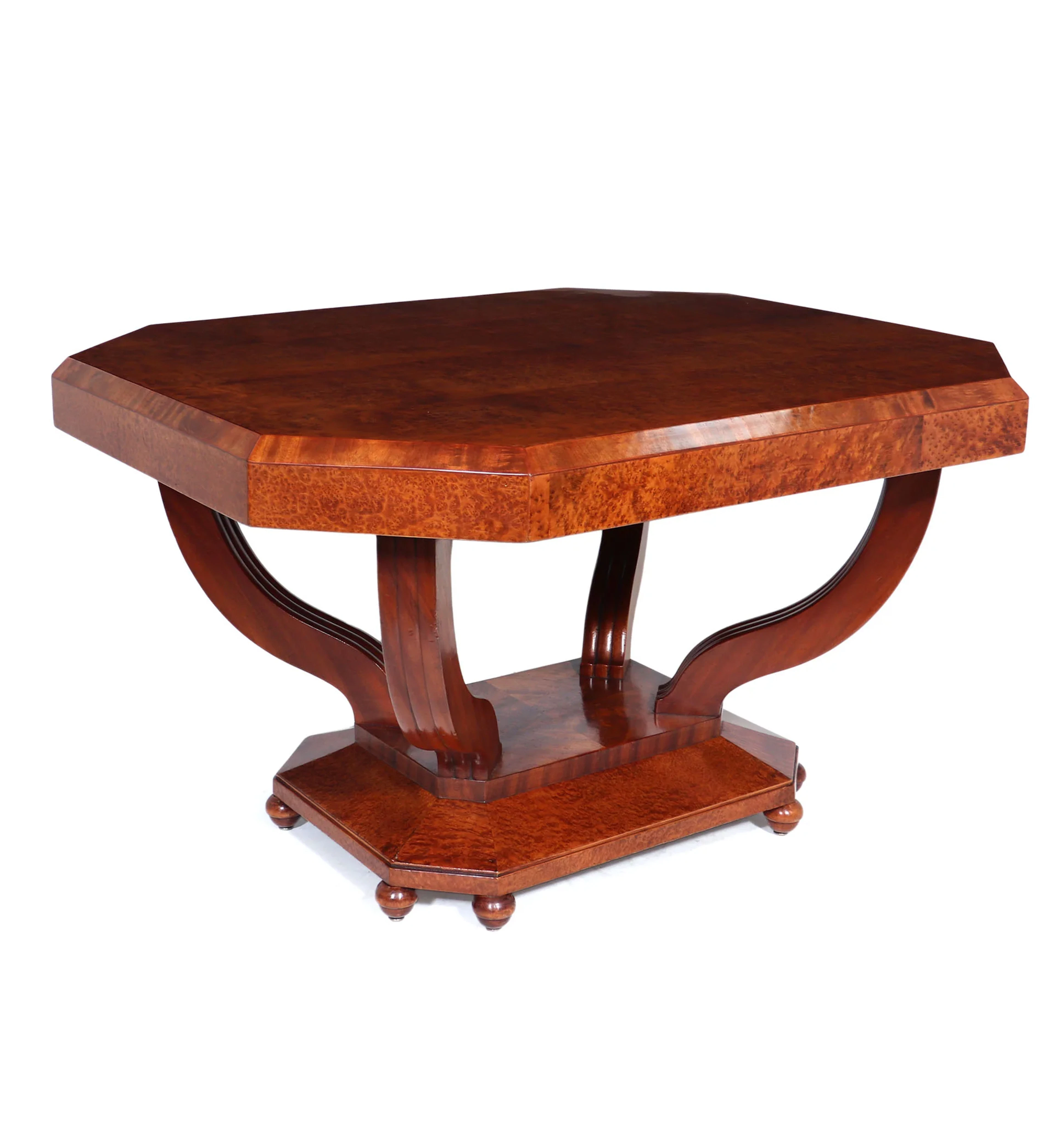 Art Deco Centre Table in Burr Yew