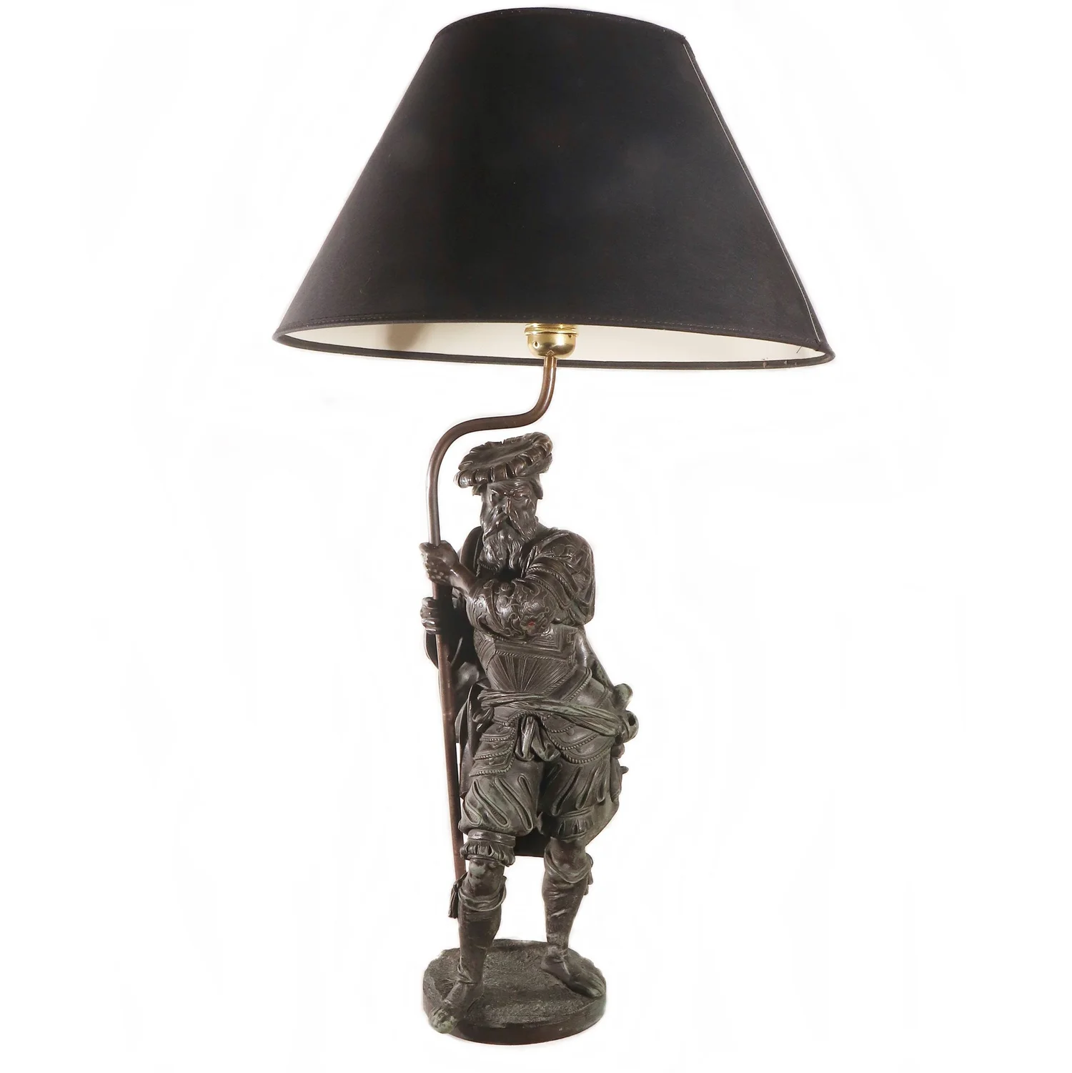 Bordslampa brons Renässansman