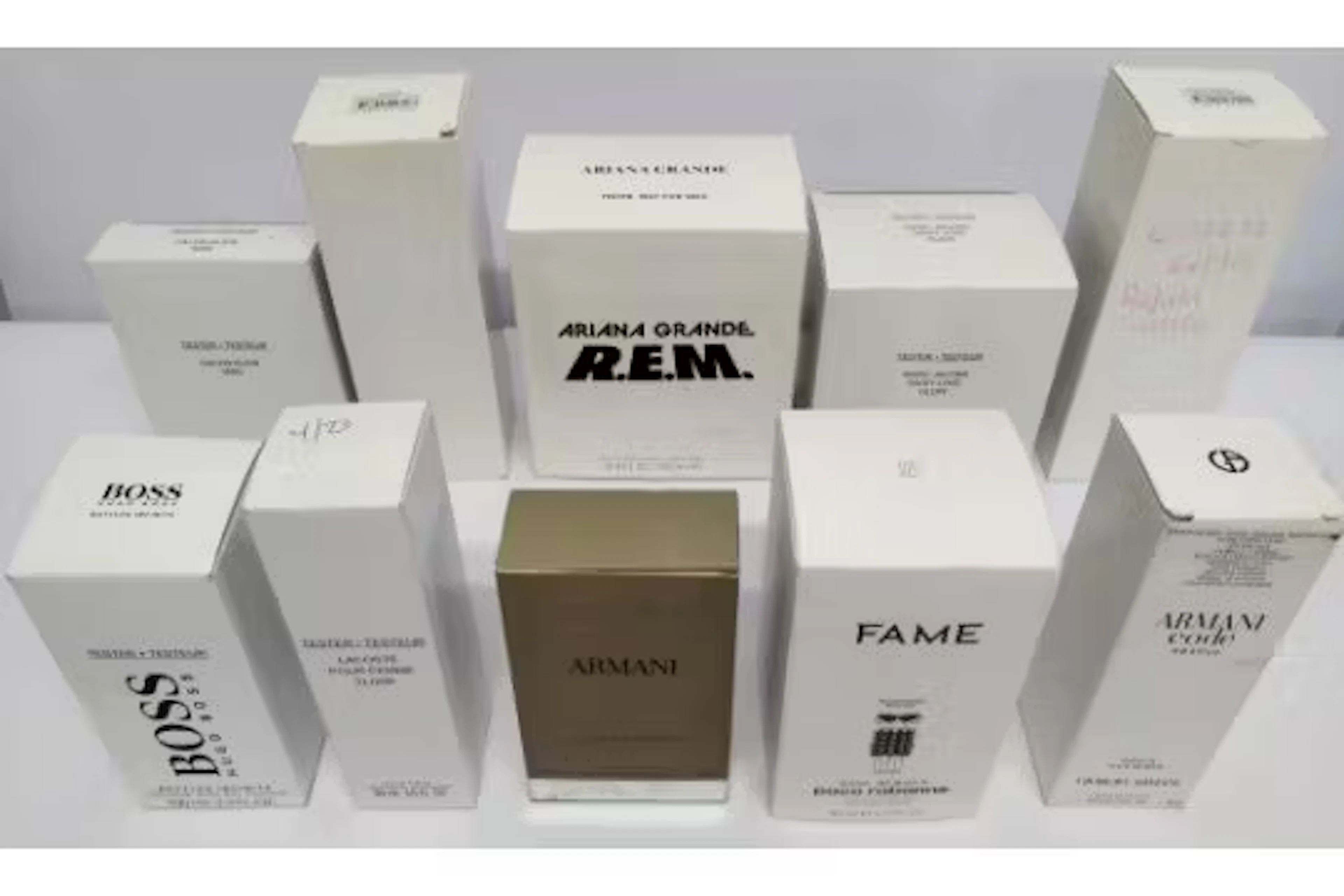 Thirty nearly new perfumes/testers and related to include CK, Lacoste