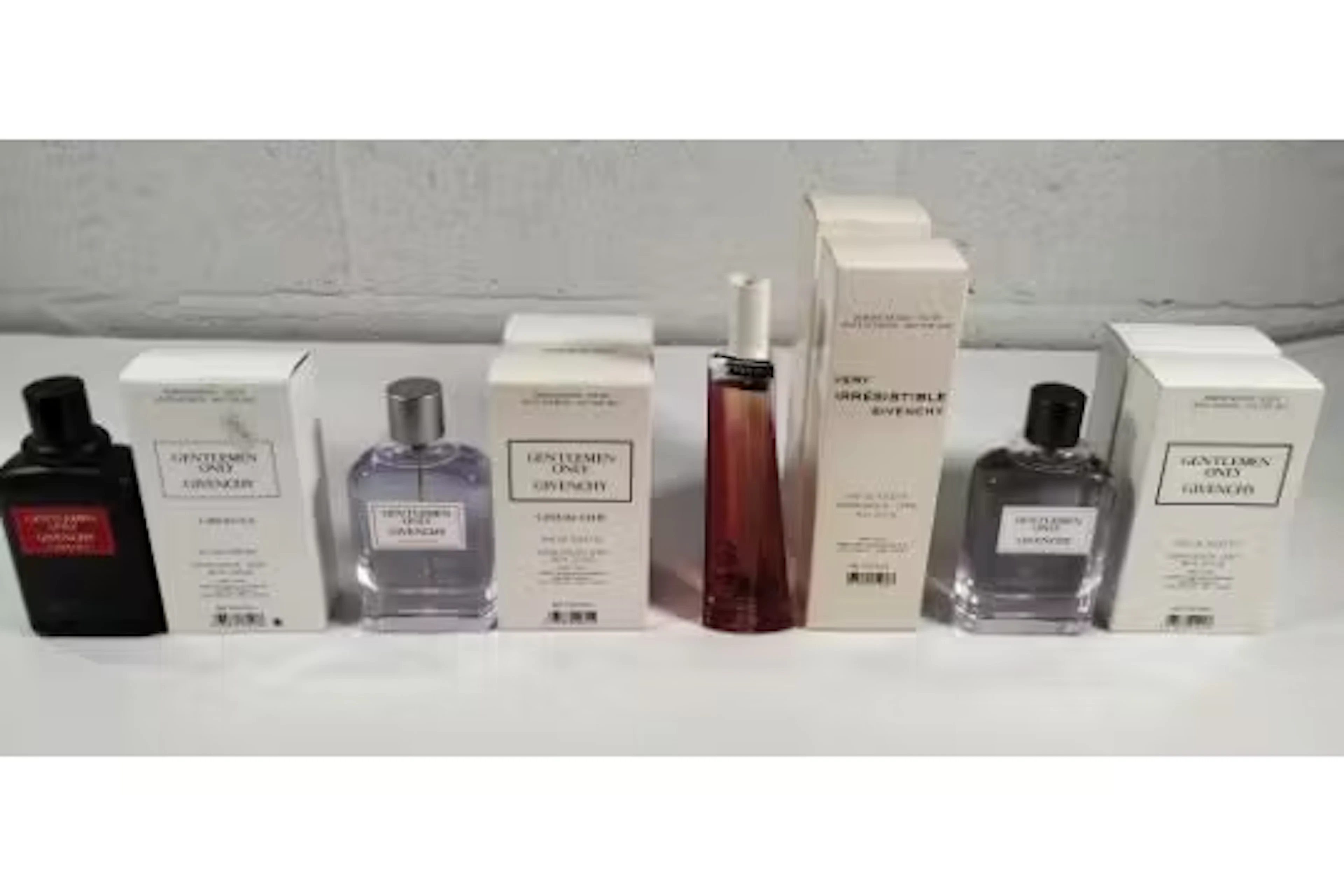 Seven nearly new Givenchy related testers eau de parfum and eau de