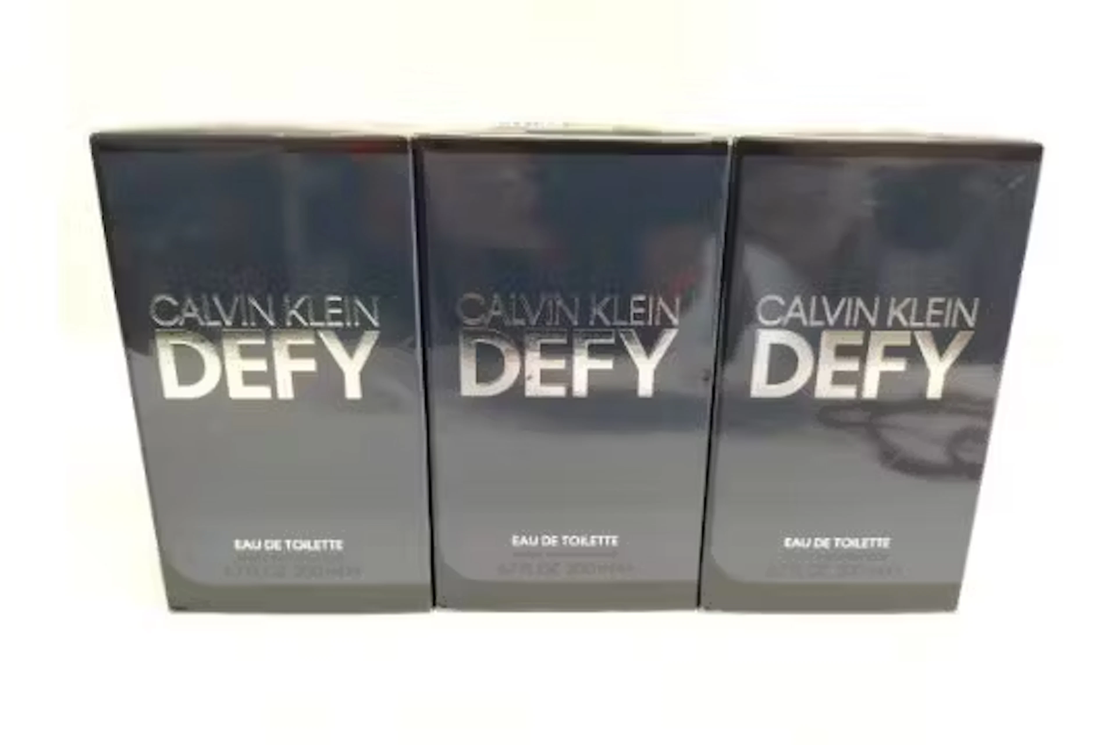 Three as new Calvin Klein - Defy eau de toilette 200ml, sealed boxes.