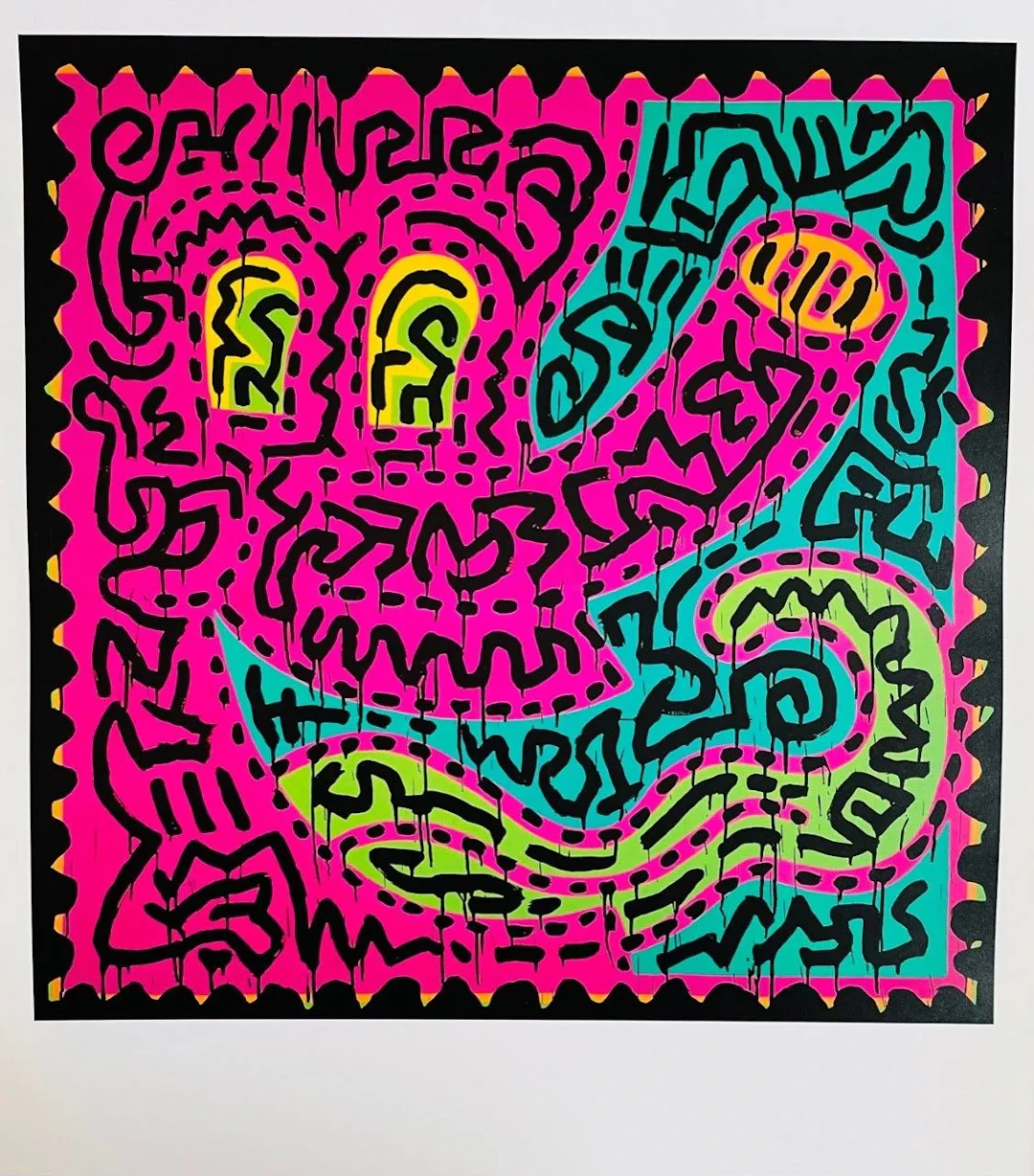 (after) HARING Keith (1958 - 1990) "UNTITLED" Fine art color print