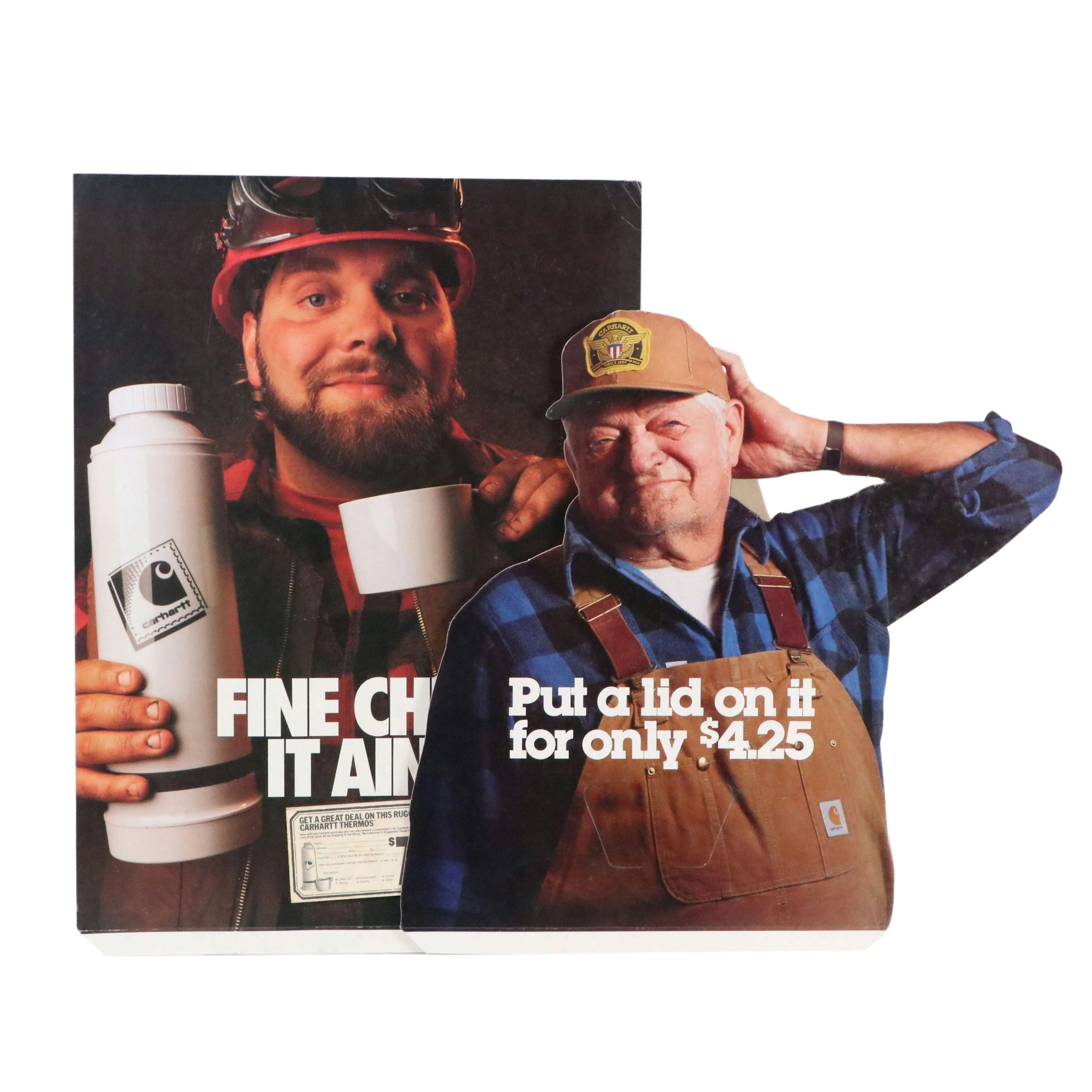 Carhartt Thermos and Hat Advertisements, Late 20th Century