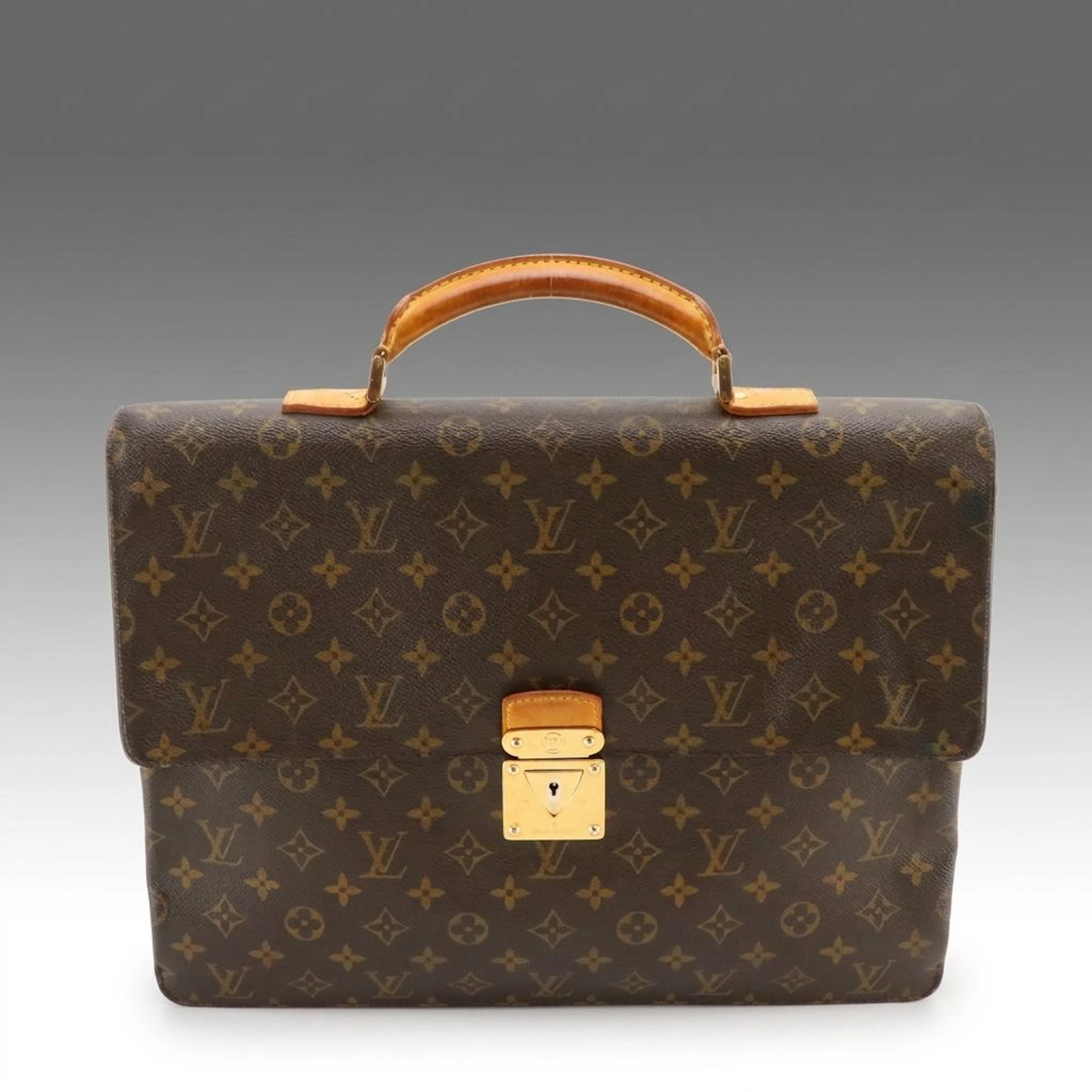 Louis Vuitton Laguito Briefcase in Monogram Canvas and Vachetta Leather