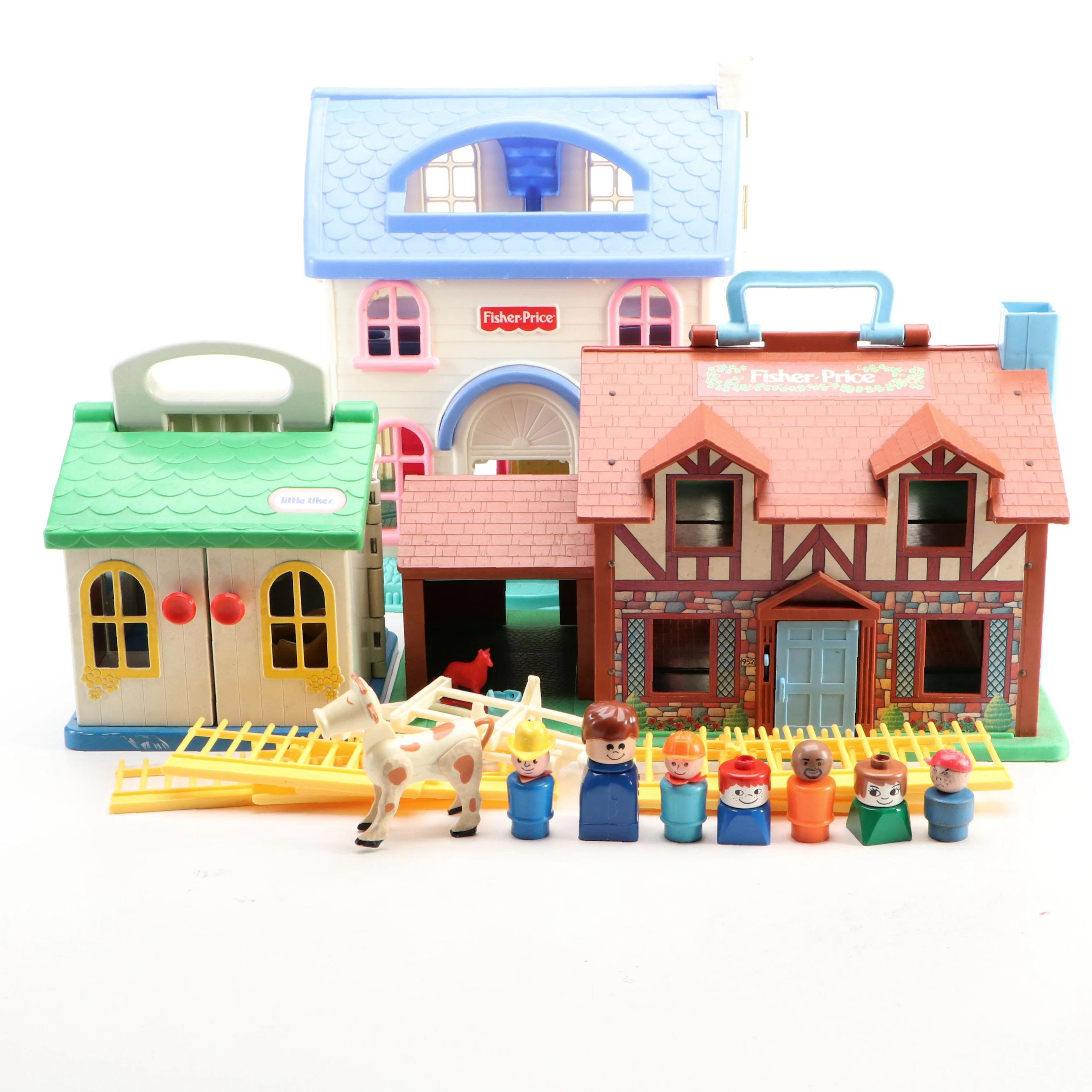 Fisher-Price Doll Houses with Little Tikes House and Dolls