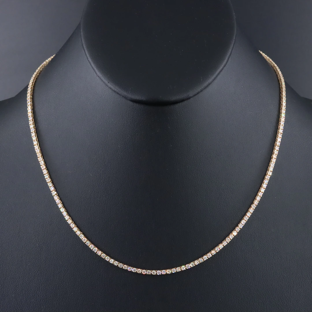 14K 4.79 CTW Diamond Line Necklace