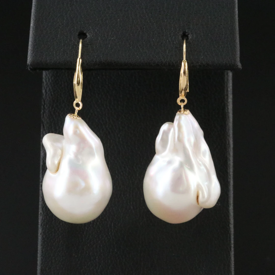 18K Pearl Earrings