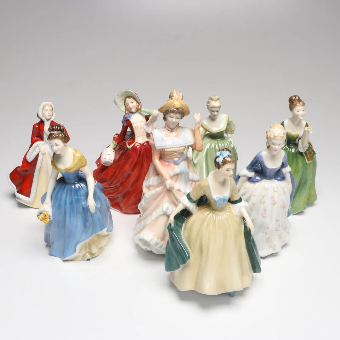 Royal Doulton "Fleur", "Melanie", and More English Bone China Figurines