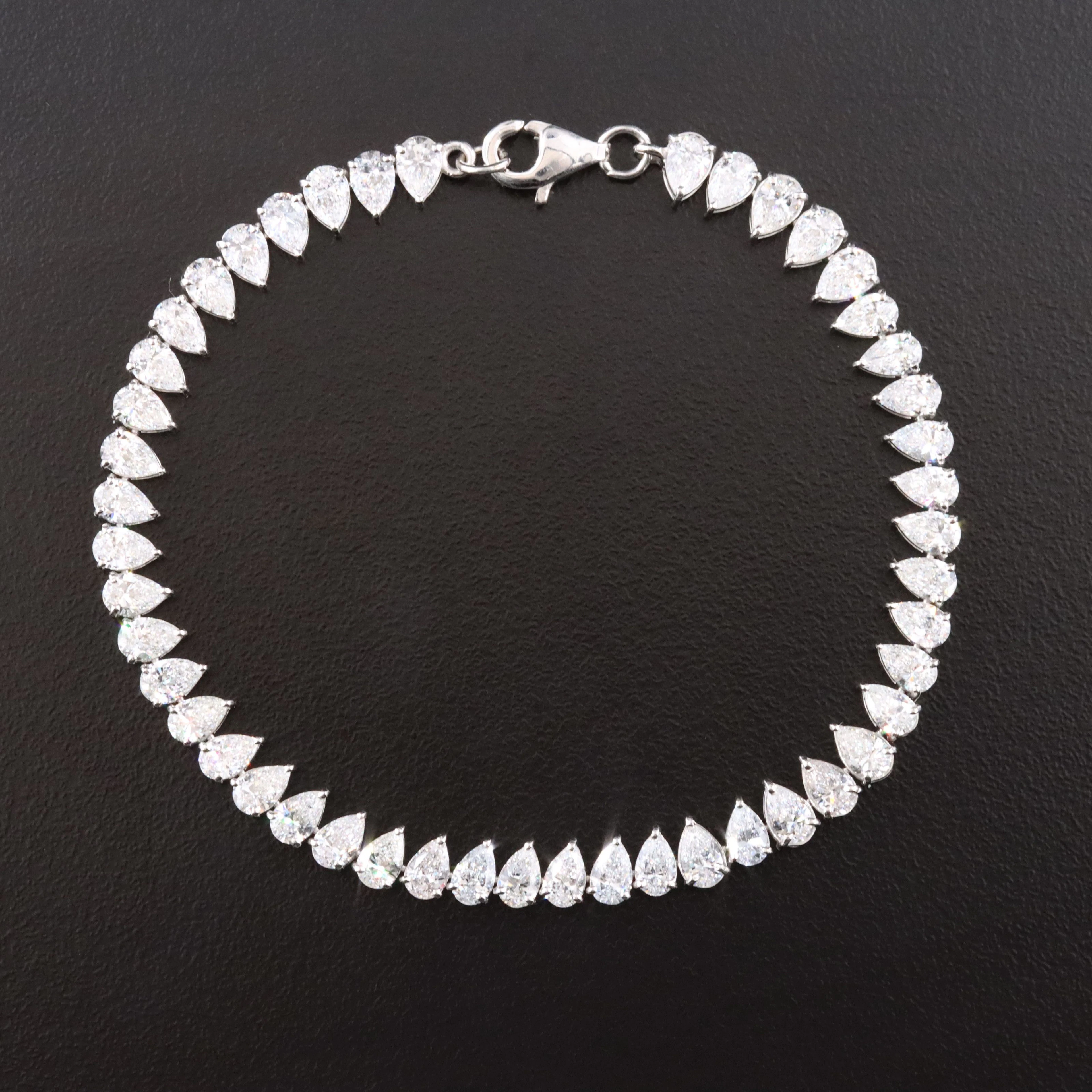 14K 6.72 CTW Lab Grown Diamond Line Bracelet