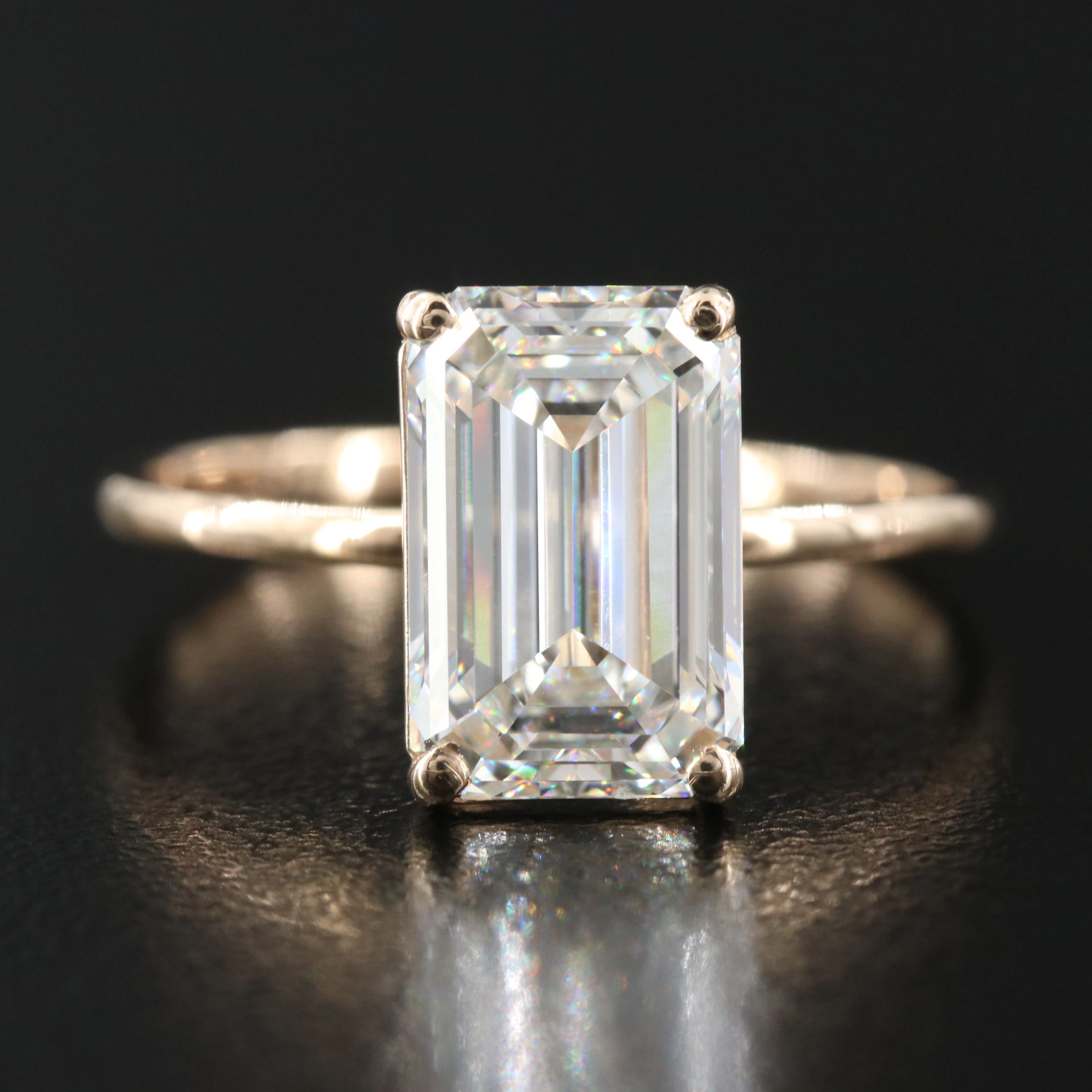 14K 3.15 CT Lab Grown Diamond Ring with IGI Report