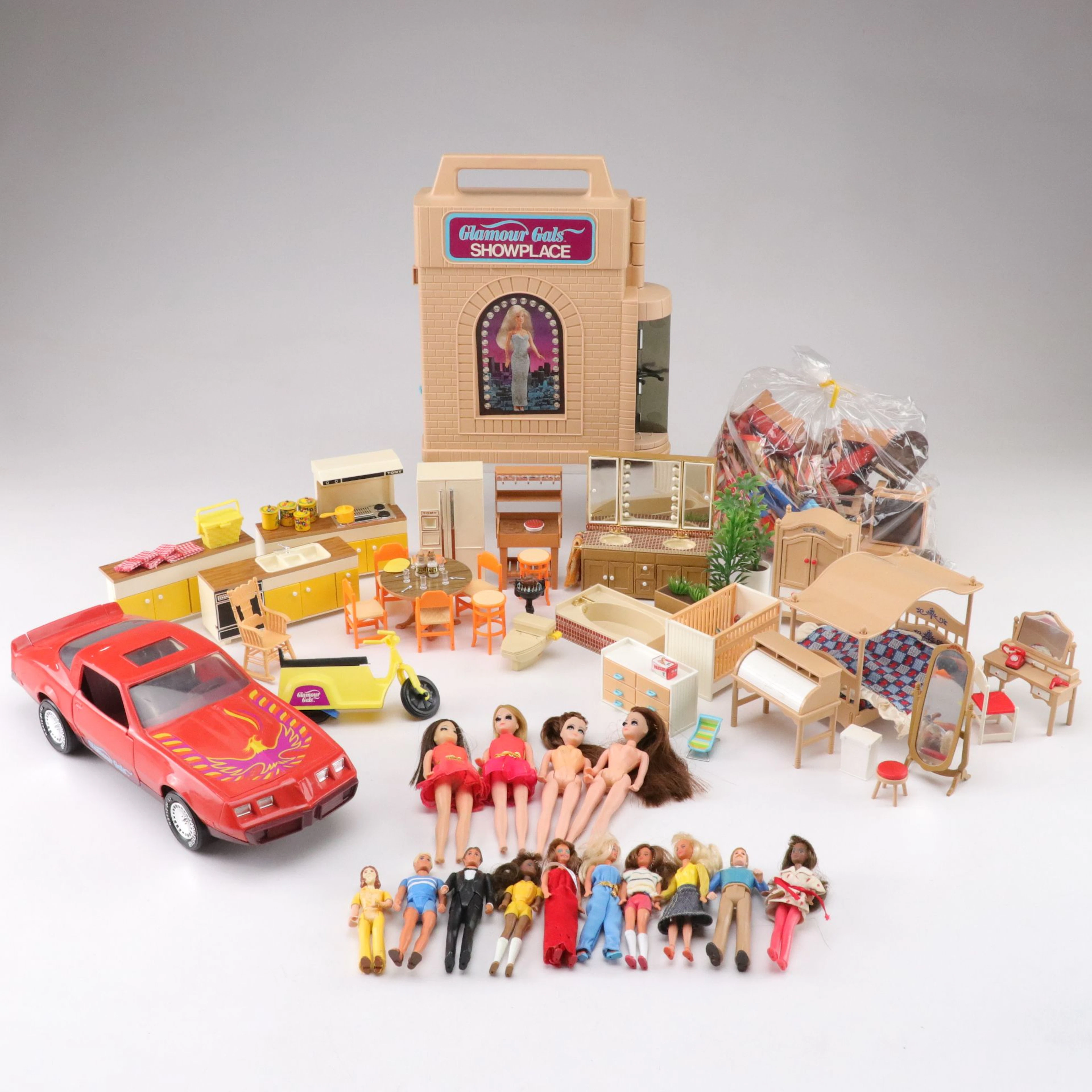 Glamour Gals Showplace, Fancy Firebird Sports Toy Car, Kitchen Set, & More