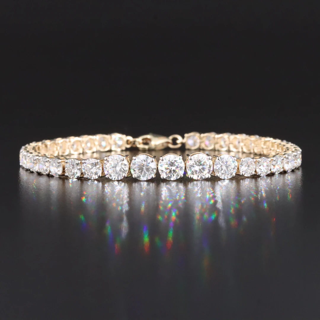 14K 11.37 CTW Lab Grown Diamond Link Bracelet