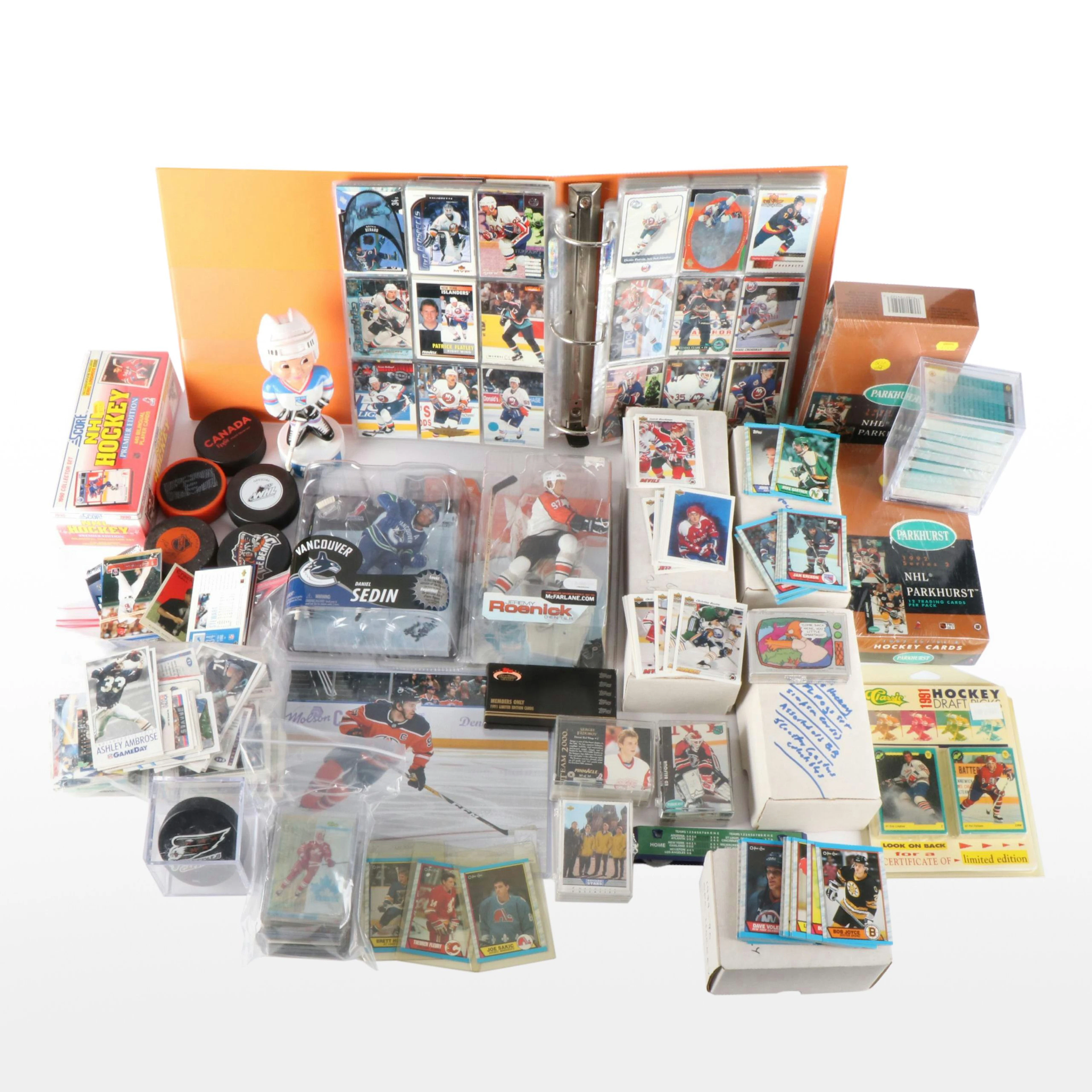 NHL Ice Hockey Trading Cards, Action Figures and More