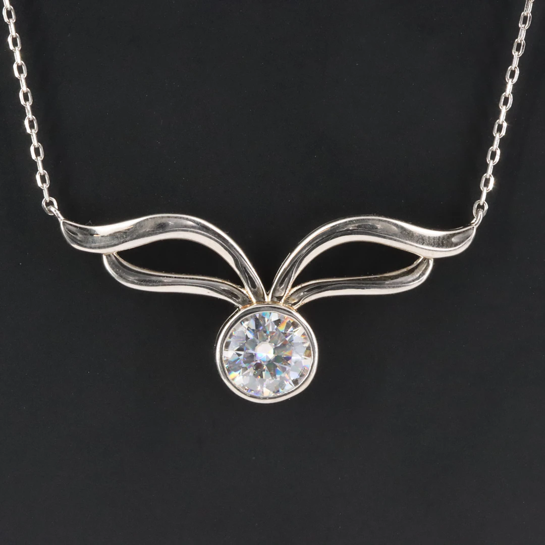 BellaMoi Sterling Moissanite Necklace