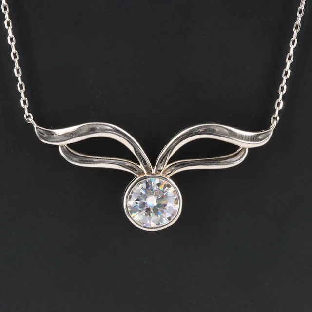BellaMoi Sterling Moissanite Necklace