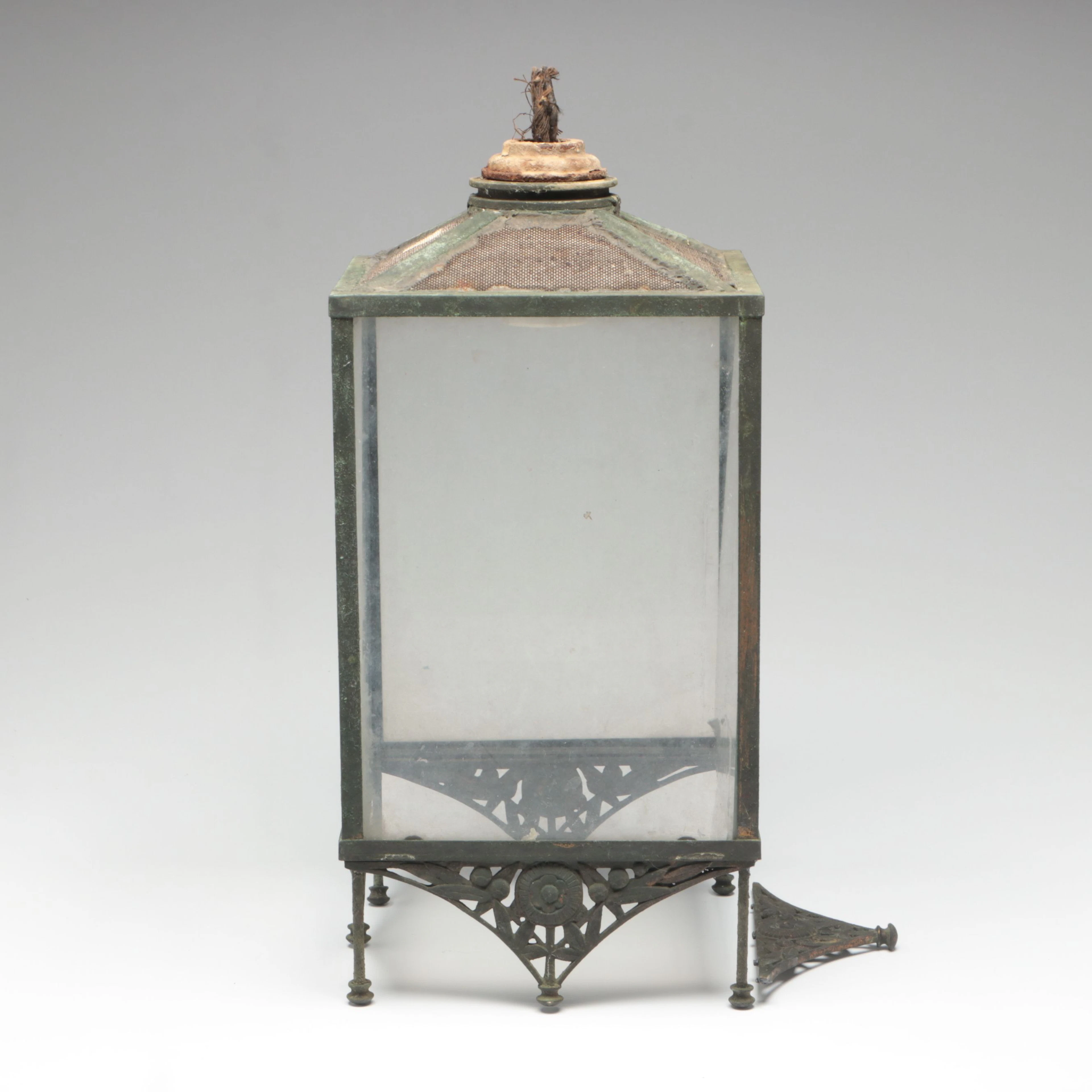Metal Outdoor Lantern, Vintage