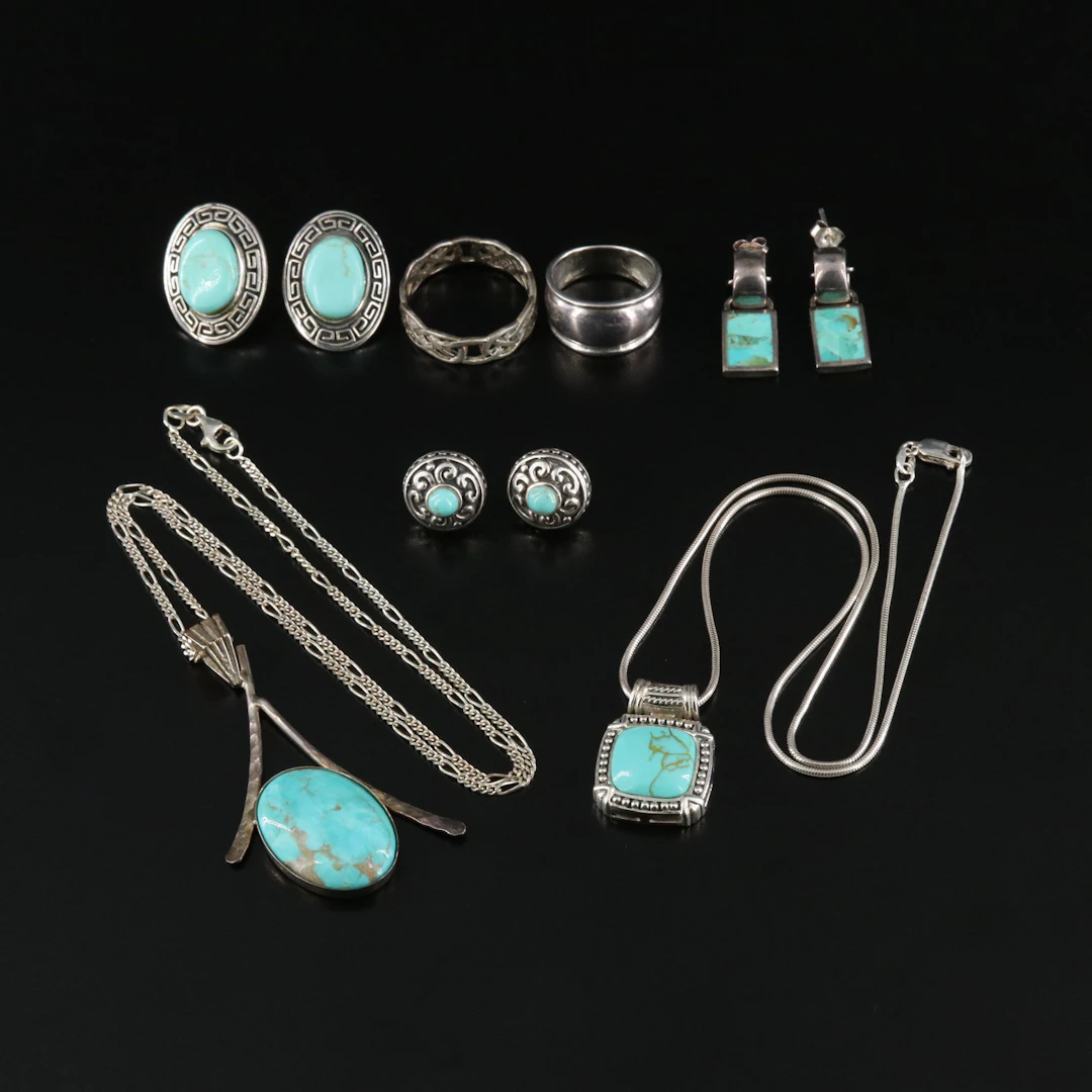 Sterling Jewelry Featuring Barse, Turquoise and Howlite