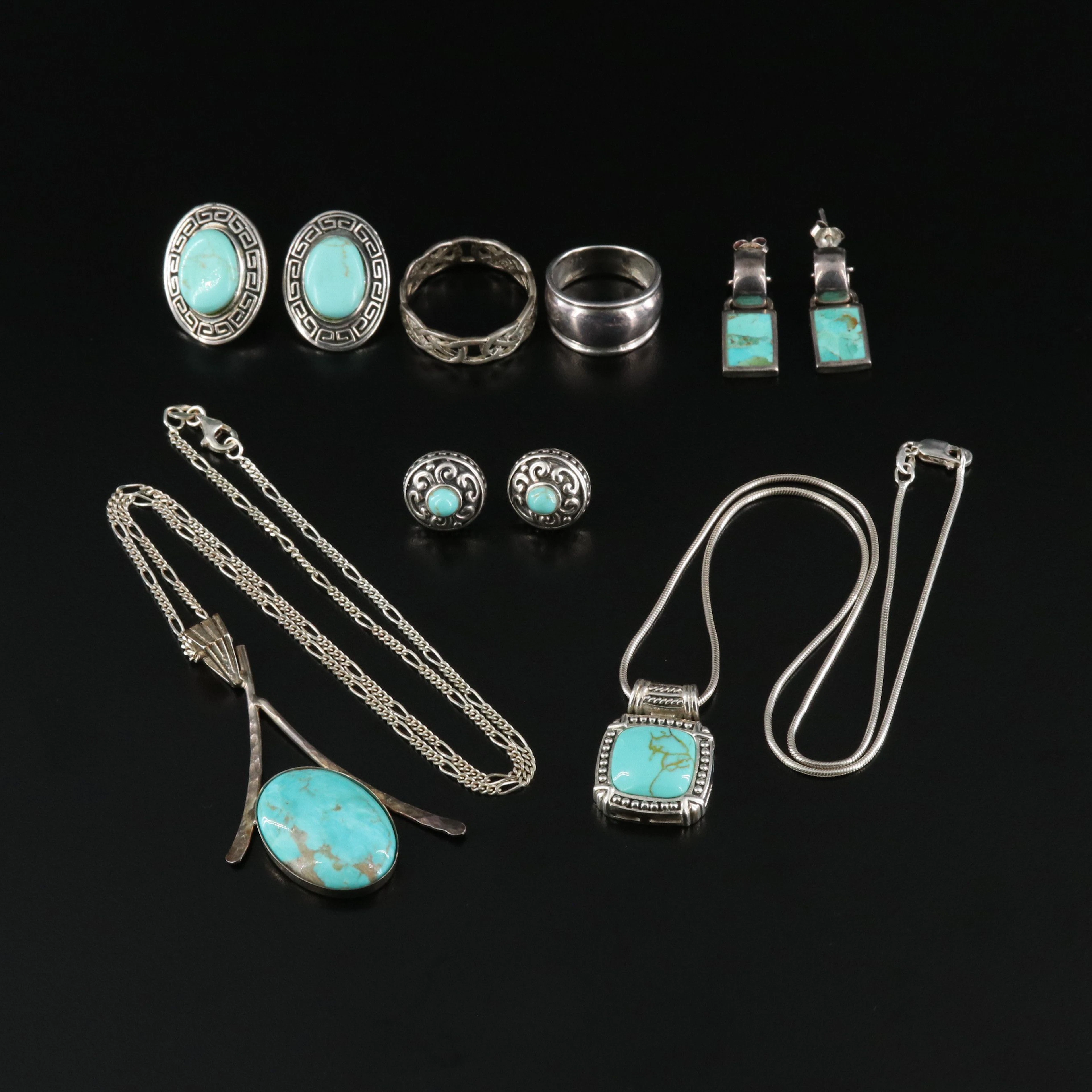 Sterling Jewelry Featuring Barse, Turquoise and Howlite