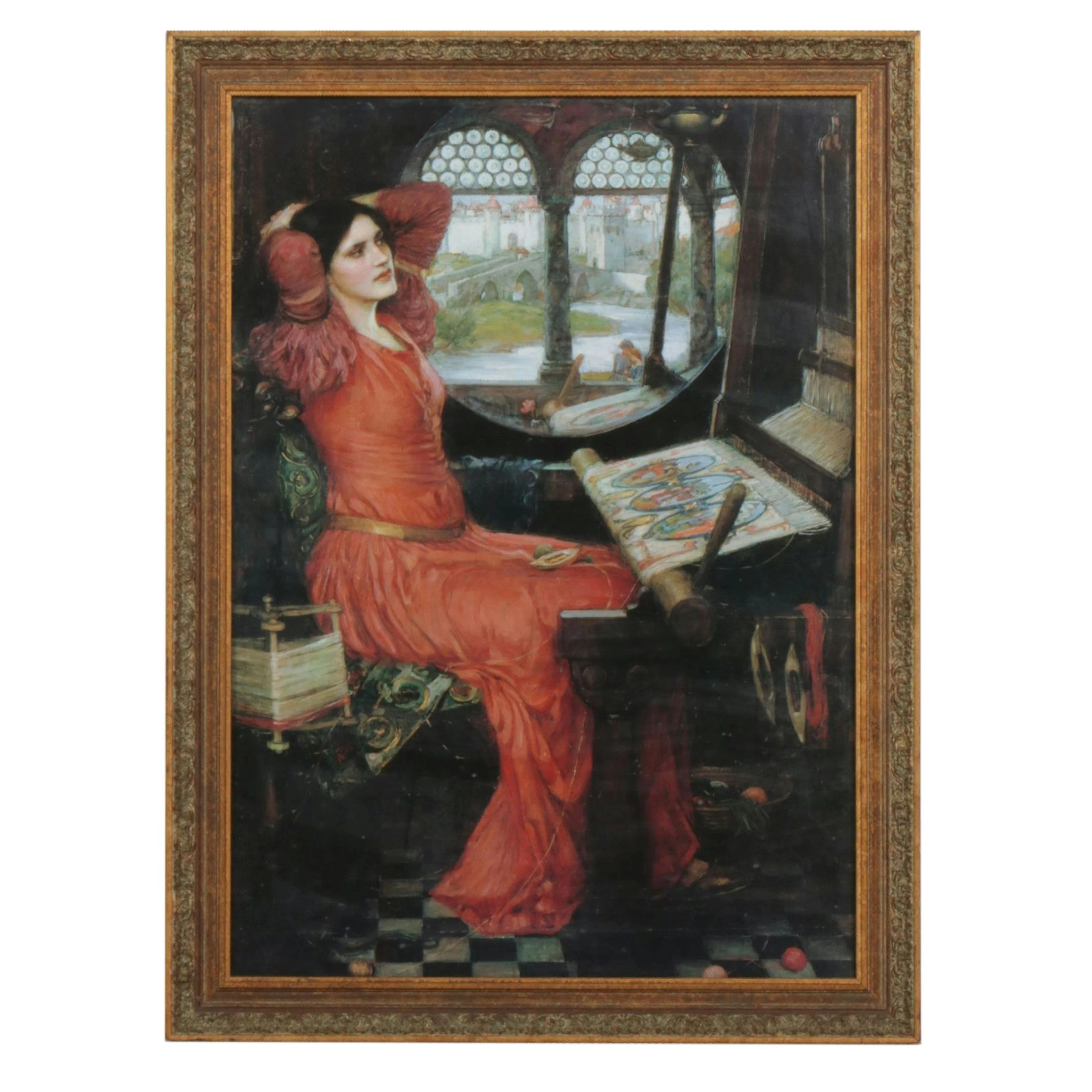 Offset Lithograph After John William Waterhouse "I Am Half-Sick of Shadows..."