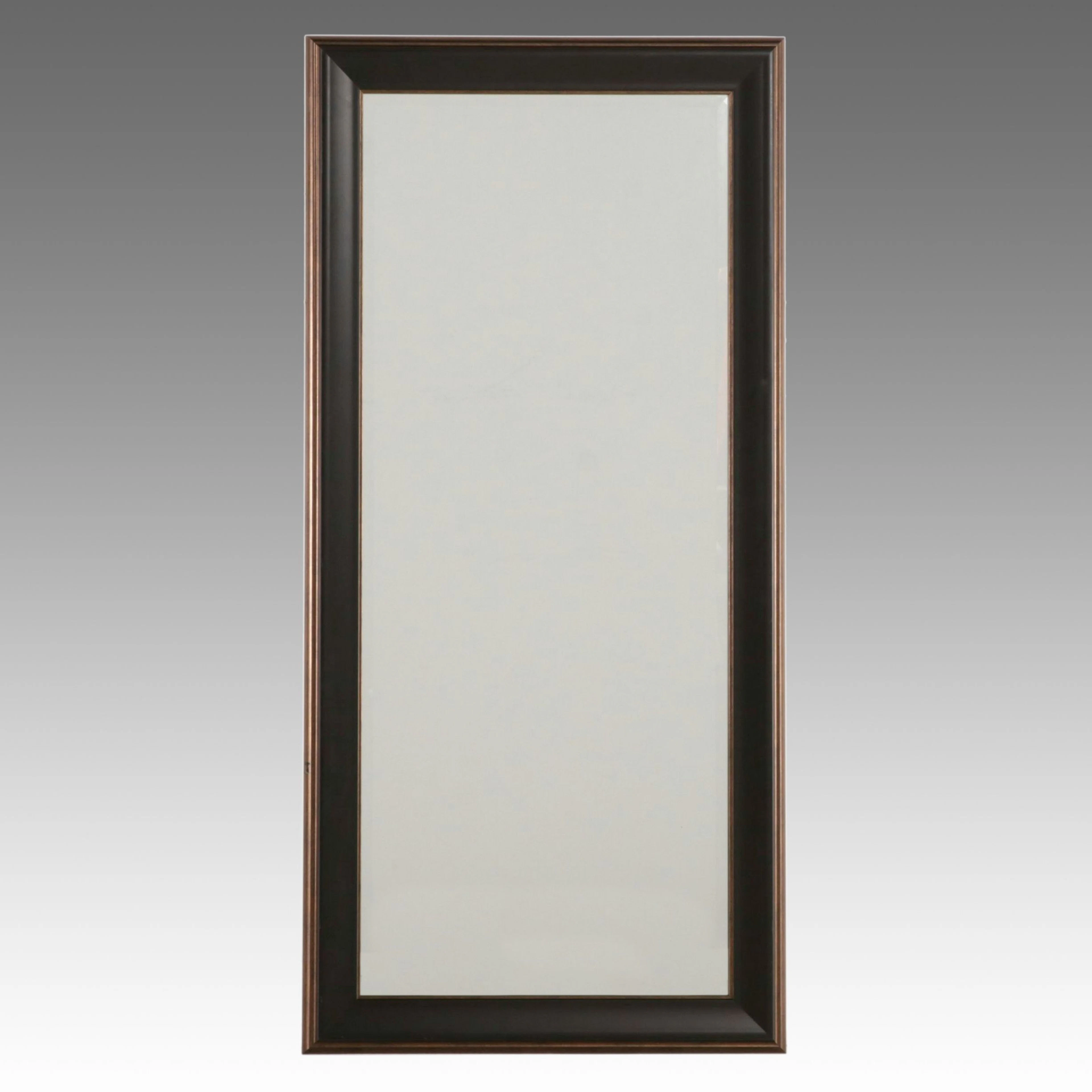Traditional Oil Rubbed Bronze Finish on Wood Full-Length Mirror