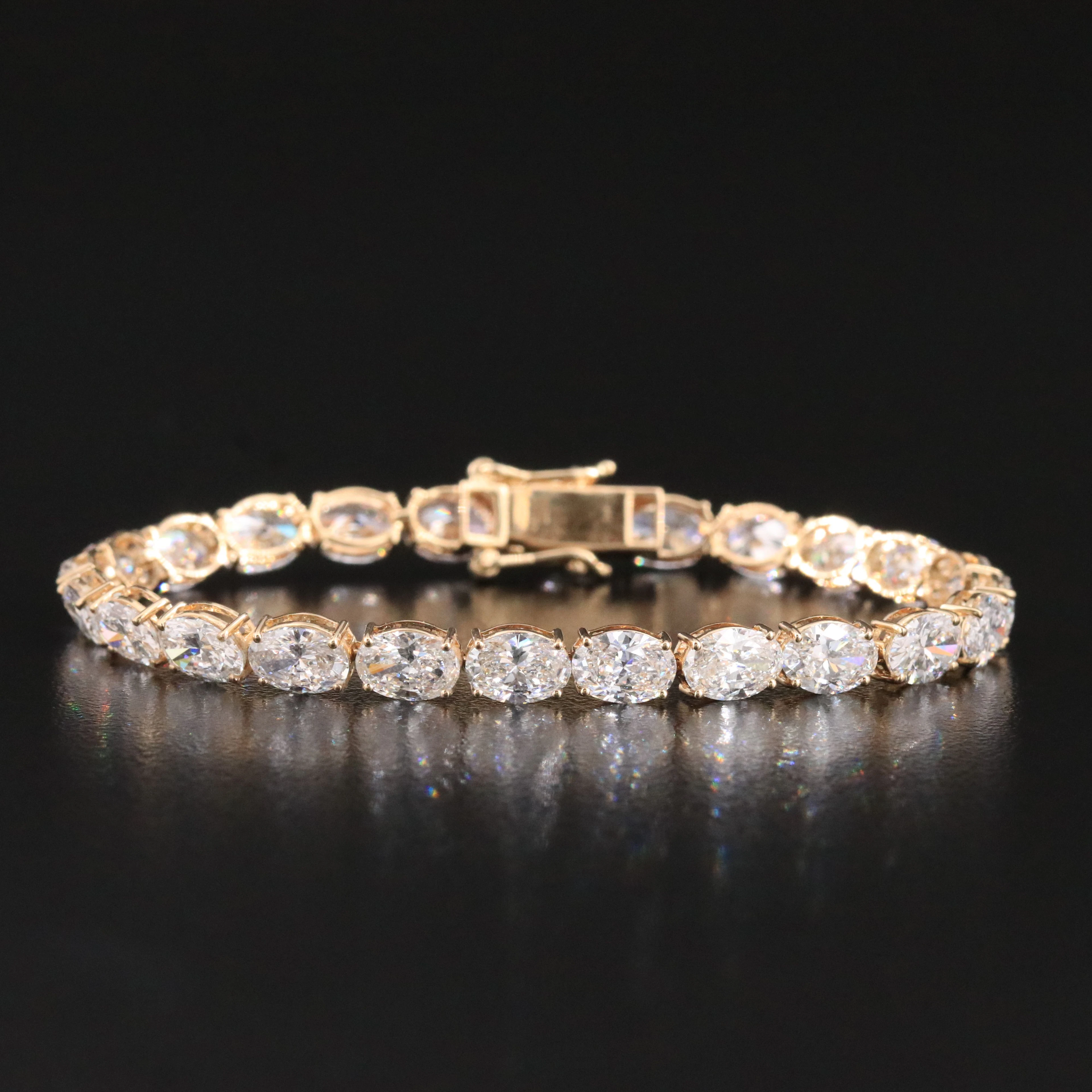 14K 14.19 CTW Lab Grown Diamond Line Bracelet