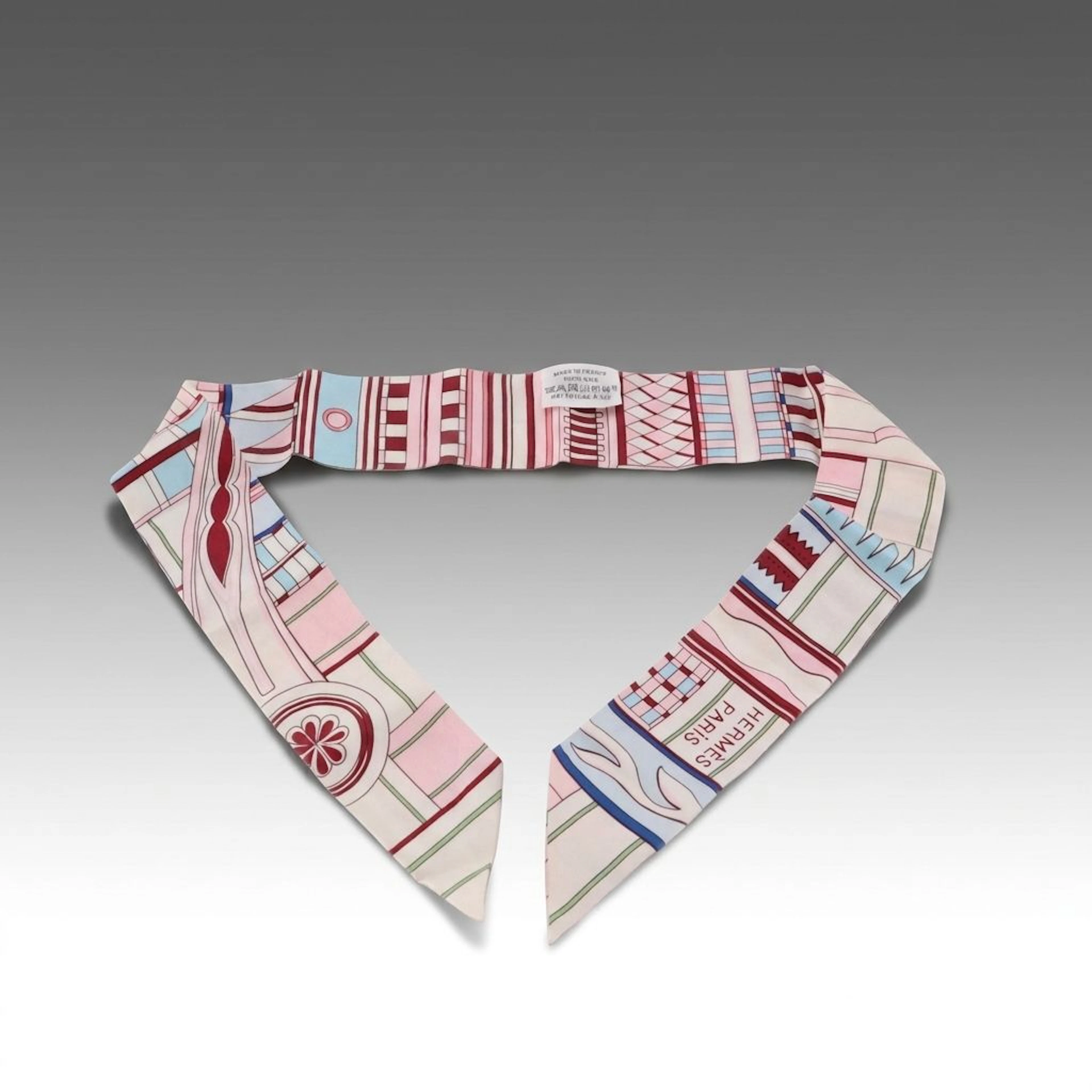 Hermès "Voltes et Pirouettes" Silk Twilly
