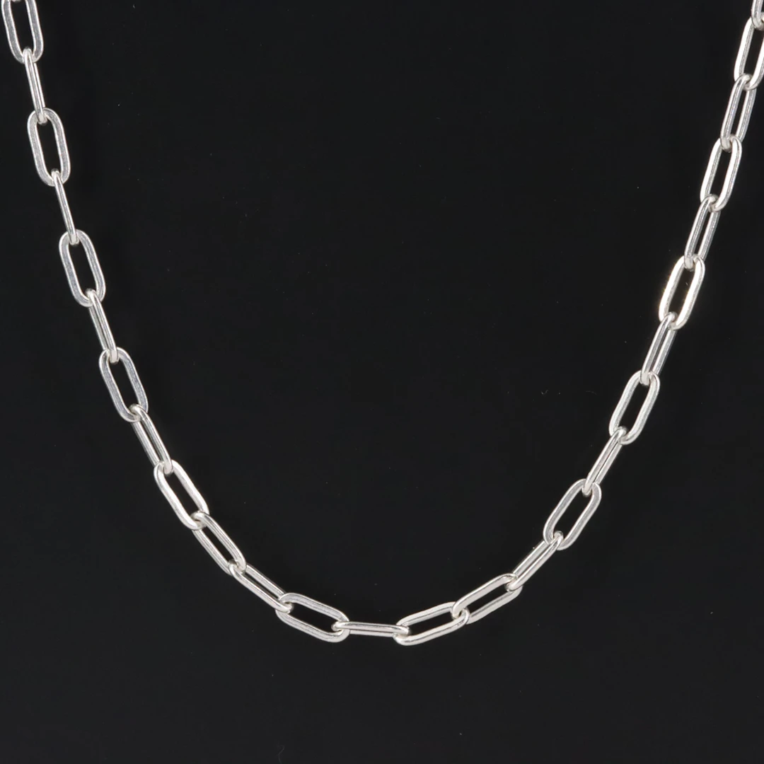 Italian Sterling Cable Chain Necklace