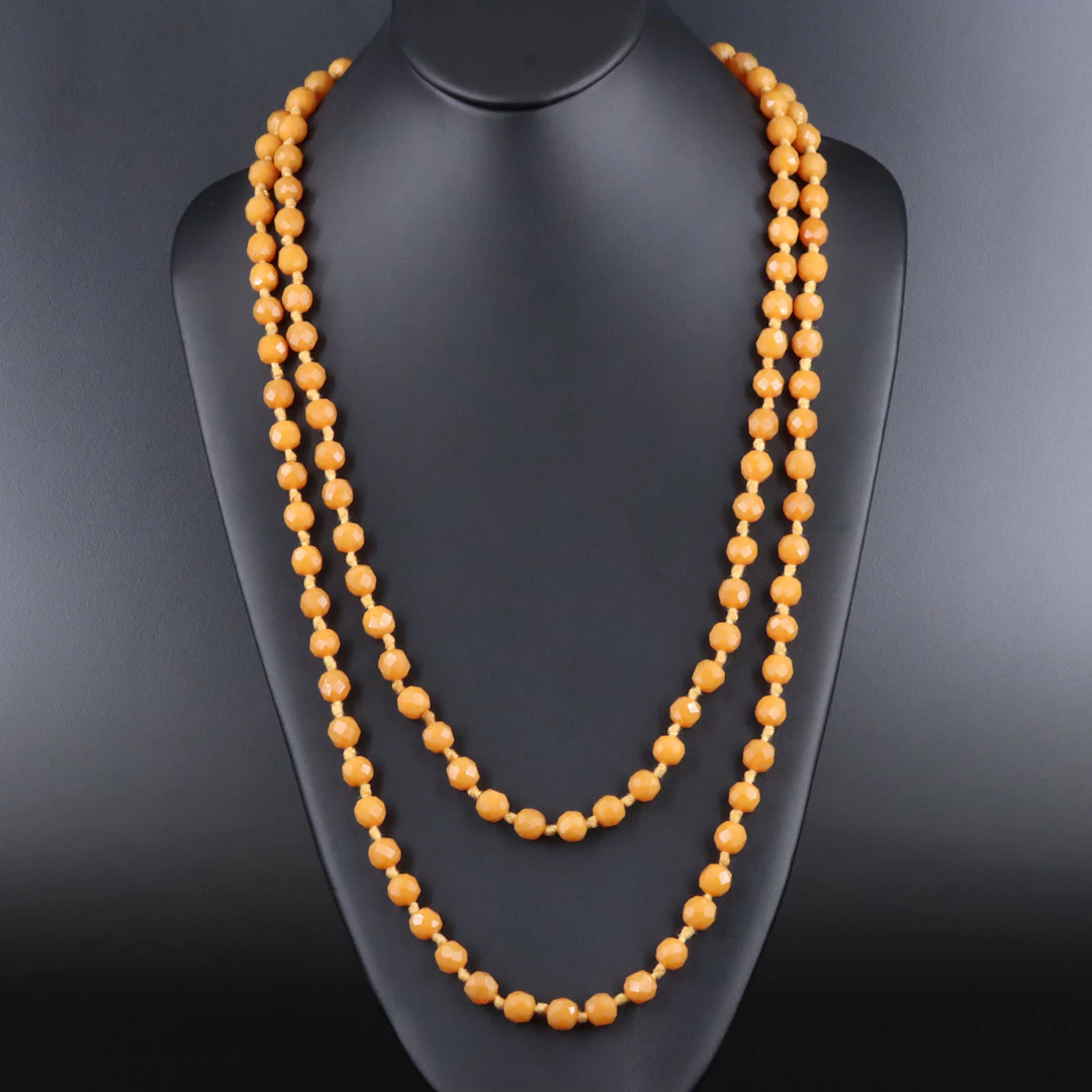 Faceted Acrylic Bead Necklace