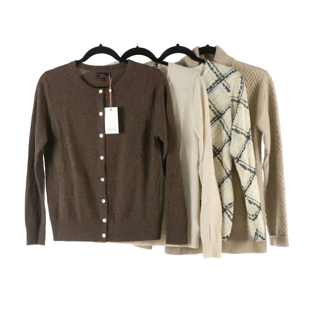 Quince Mongolian Cashmere Cardigan, Orvis Turtleneck & Other Cashmere Sweaters