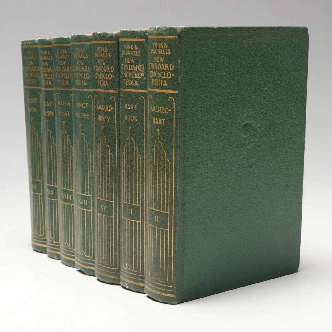 "Funk & Wagnalls New Standard Encyclopedia of Universal Knowledge" Partial Set