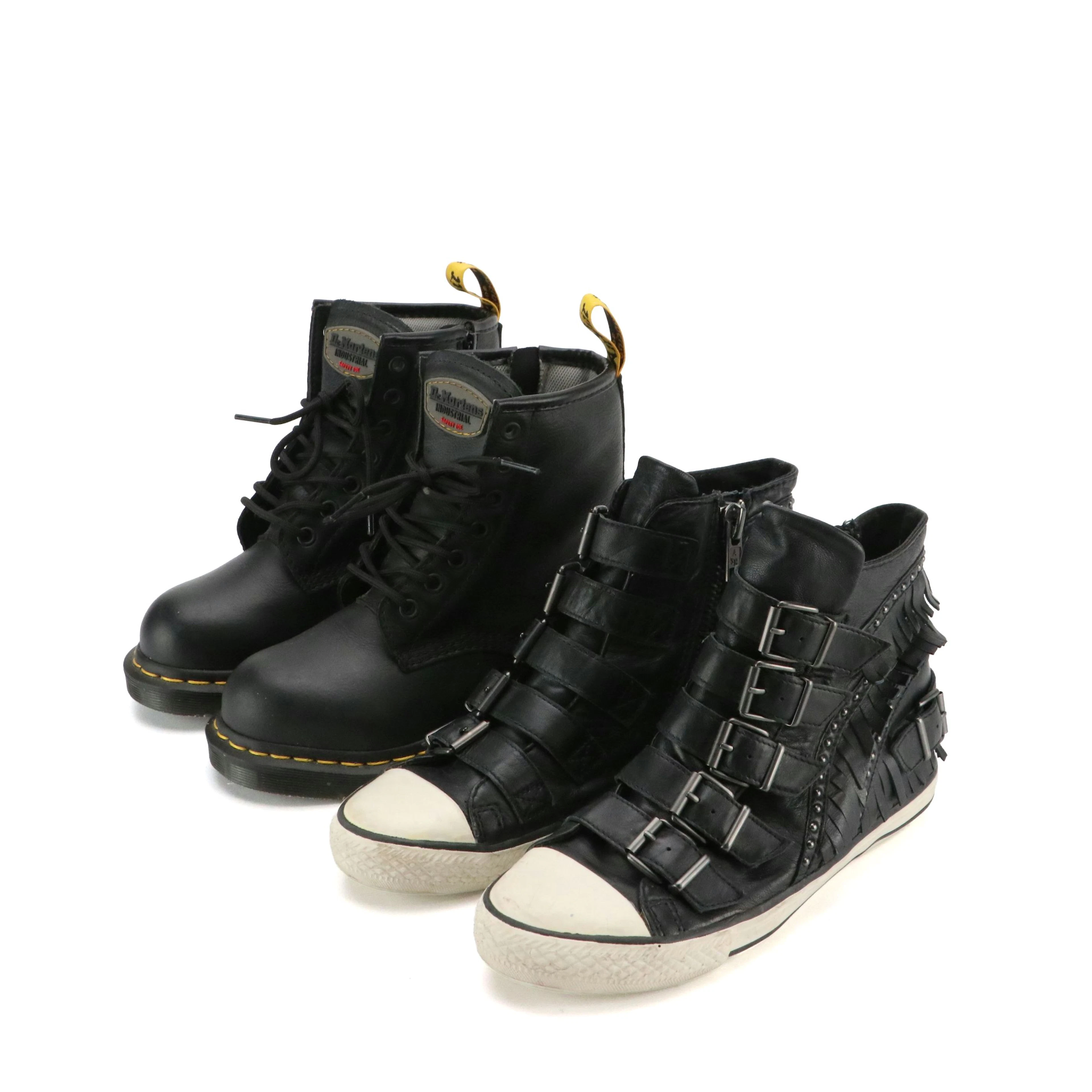 Dr. Martens 'Maple Zip' Combat Boots and ASH 'Virgin' Leather High-Top Sneakers