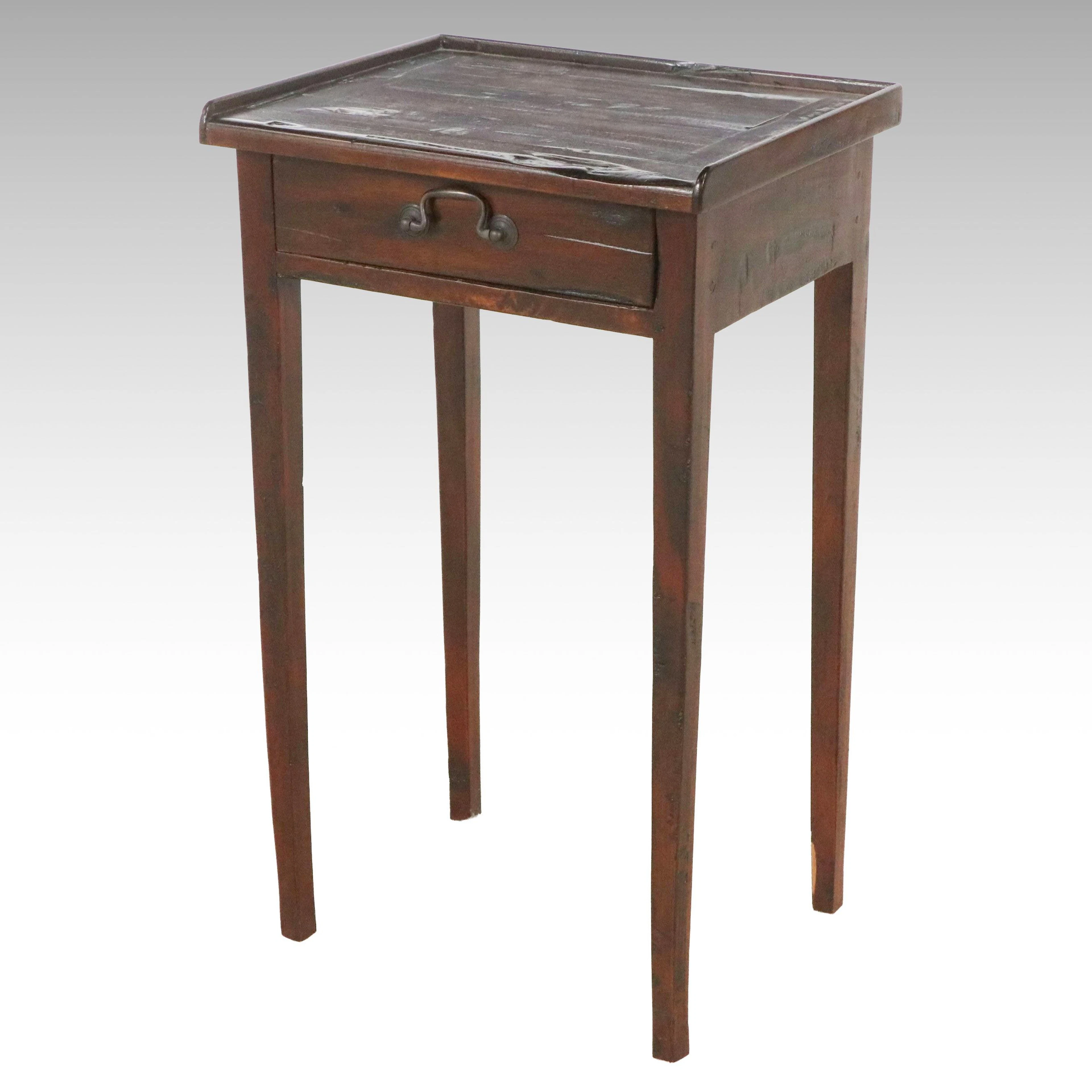 Furniture Classics American Sheraton Style Mahogany Side Table