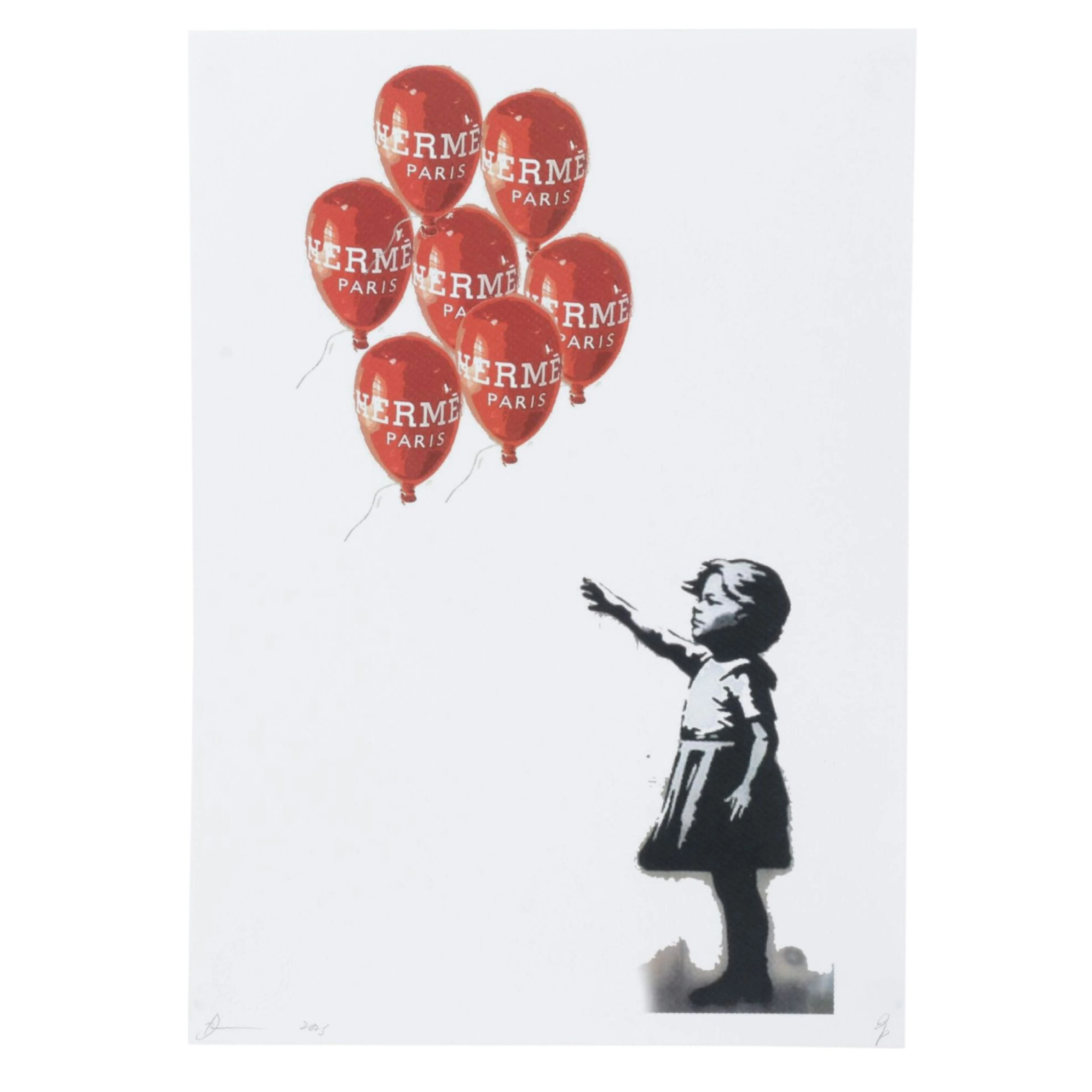 Death NYC Pop Art Digital Print Homage to Hermès x Banksy, 2023